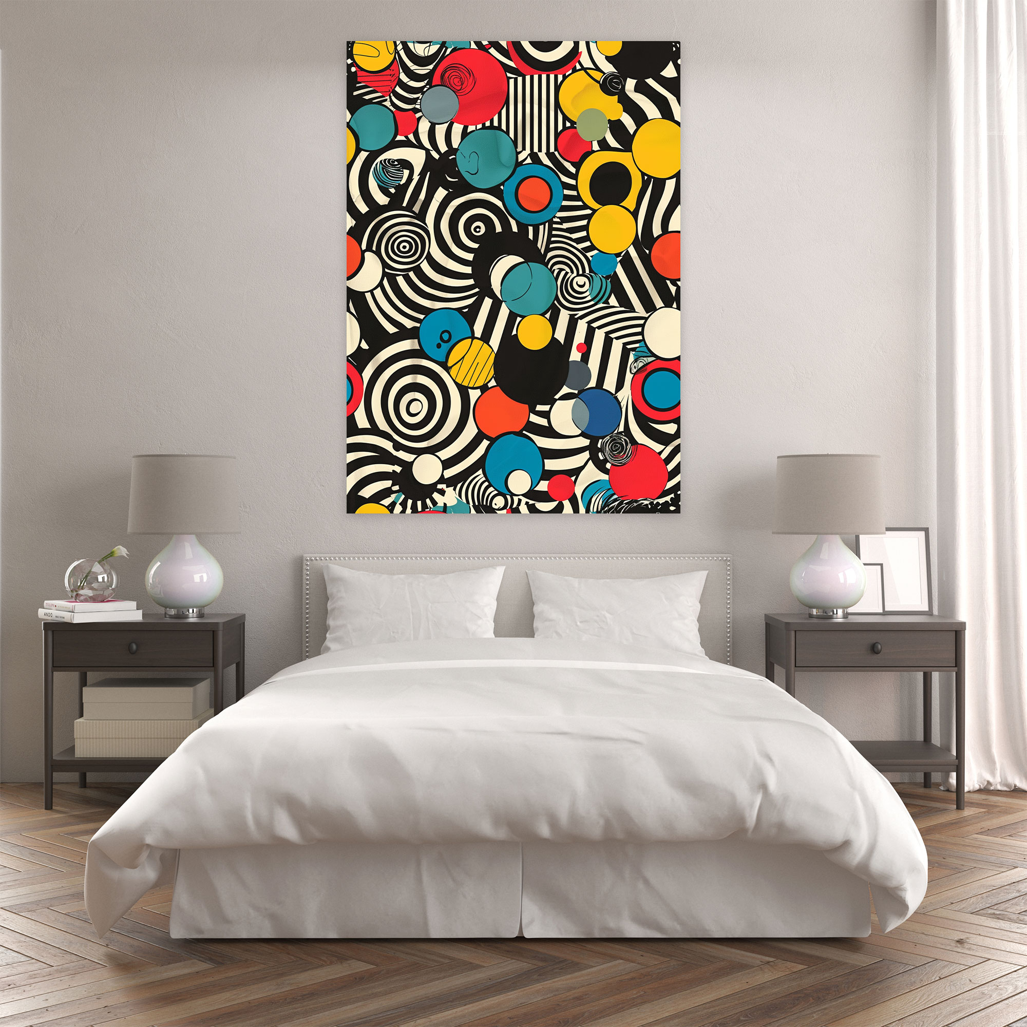 Popart Style Whimsical Patterns Canvas Print - Popart, Popart Style, Canvas, Canvas Wall Art