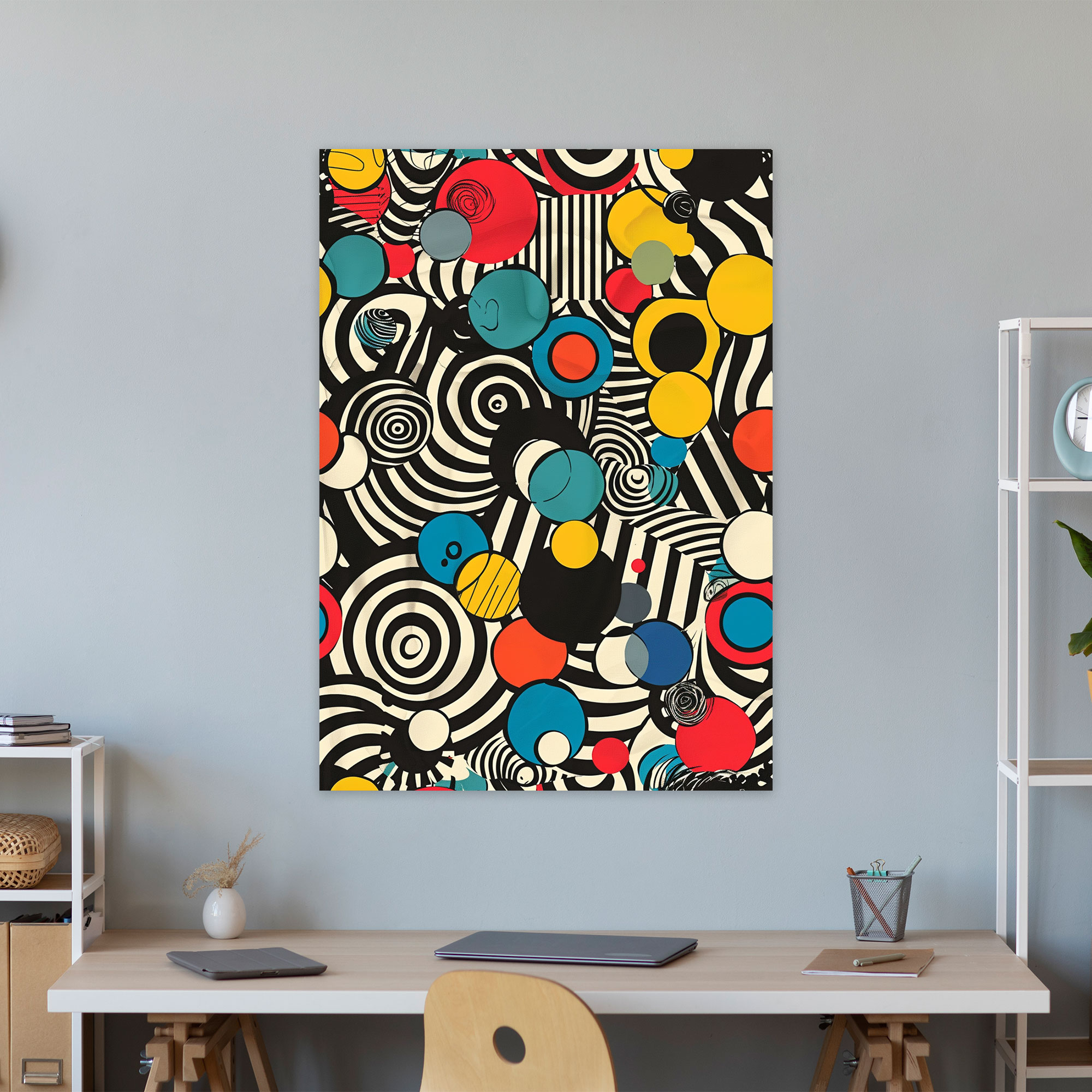 Popart Style Whimsical Patterns Canvas Print - Popart, Popart Style, Canvas, Canvas Wall Art