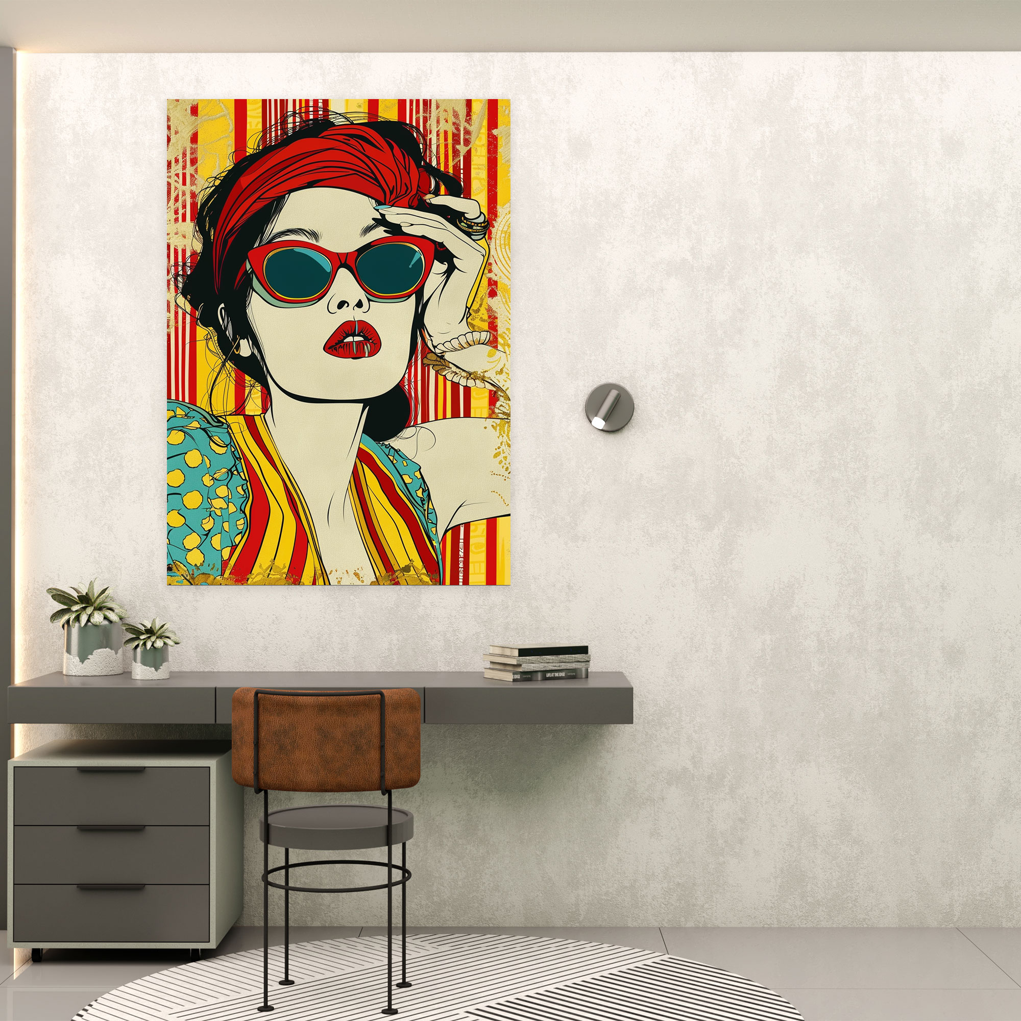 Popart Style Retro Fashion Canvas Print - Popart, Canvas, Canvas Print, Home Decoration