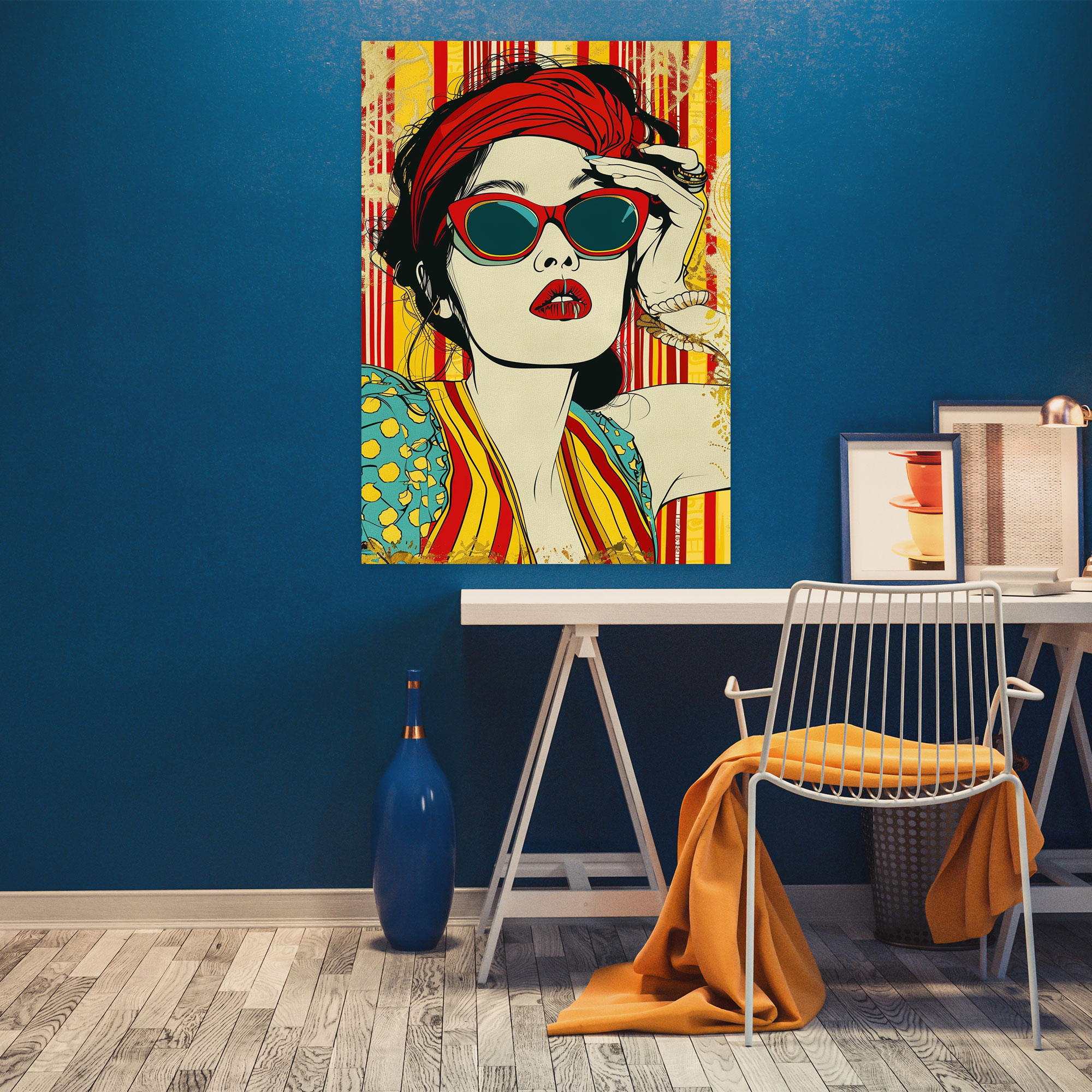 Popart Style Retro Fashion Canvas Print - Popart, Canvas, Canvas Print, Home Decoration