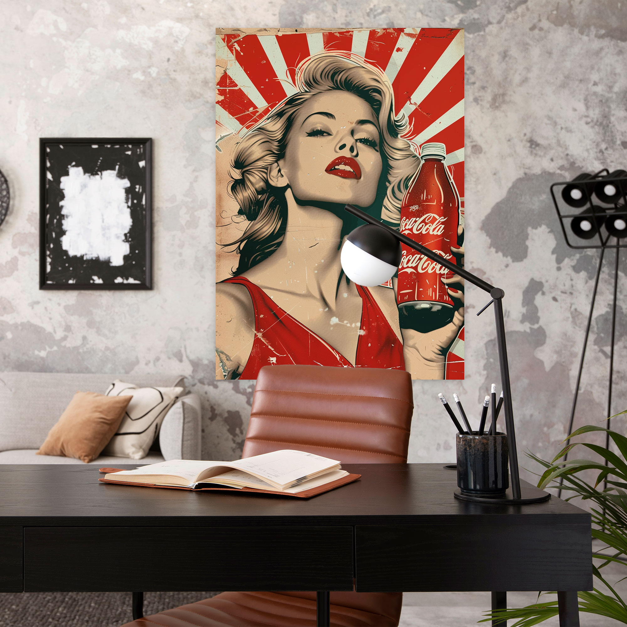 Vintage Popart Style Canvas Print - Popart, Popart Style, Canvas Wall Art, Canvas