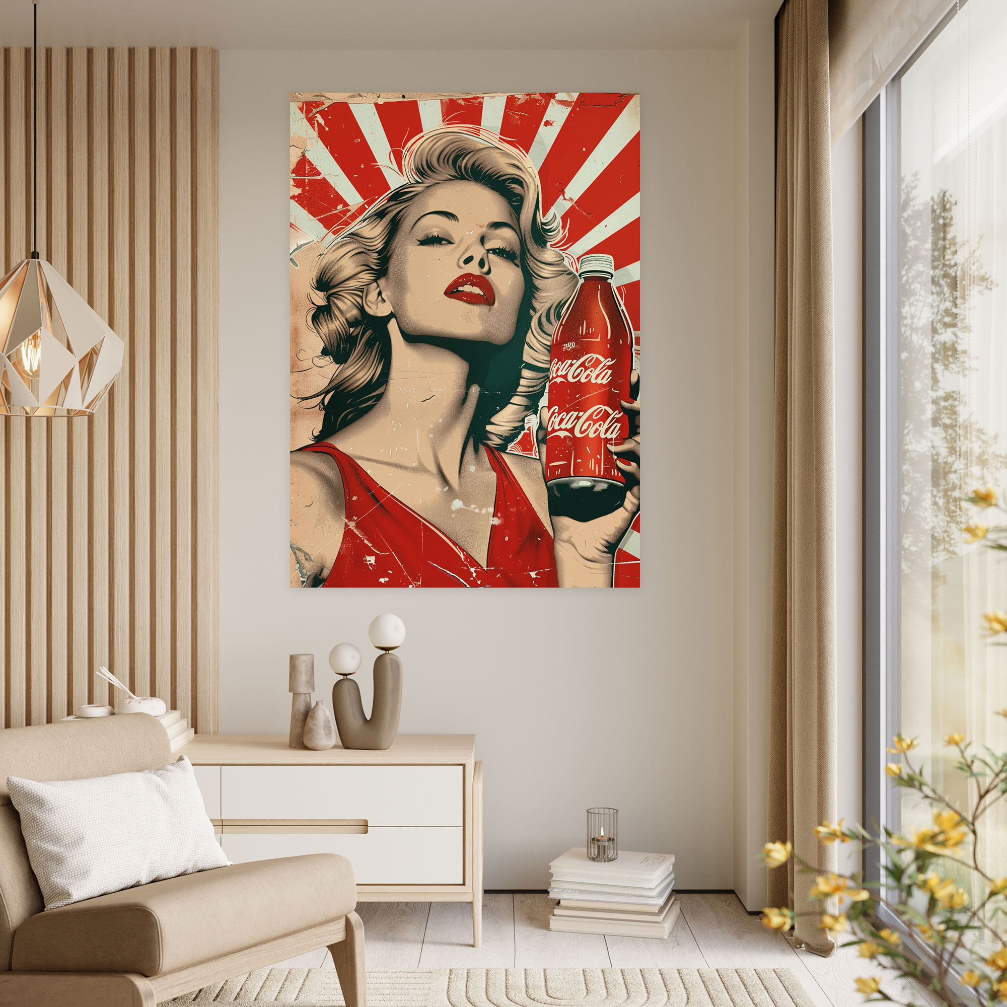 Vintage Popart Style Canvas Print - Popart, Popart Style, Canvas Wall Art, Canvas