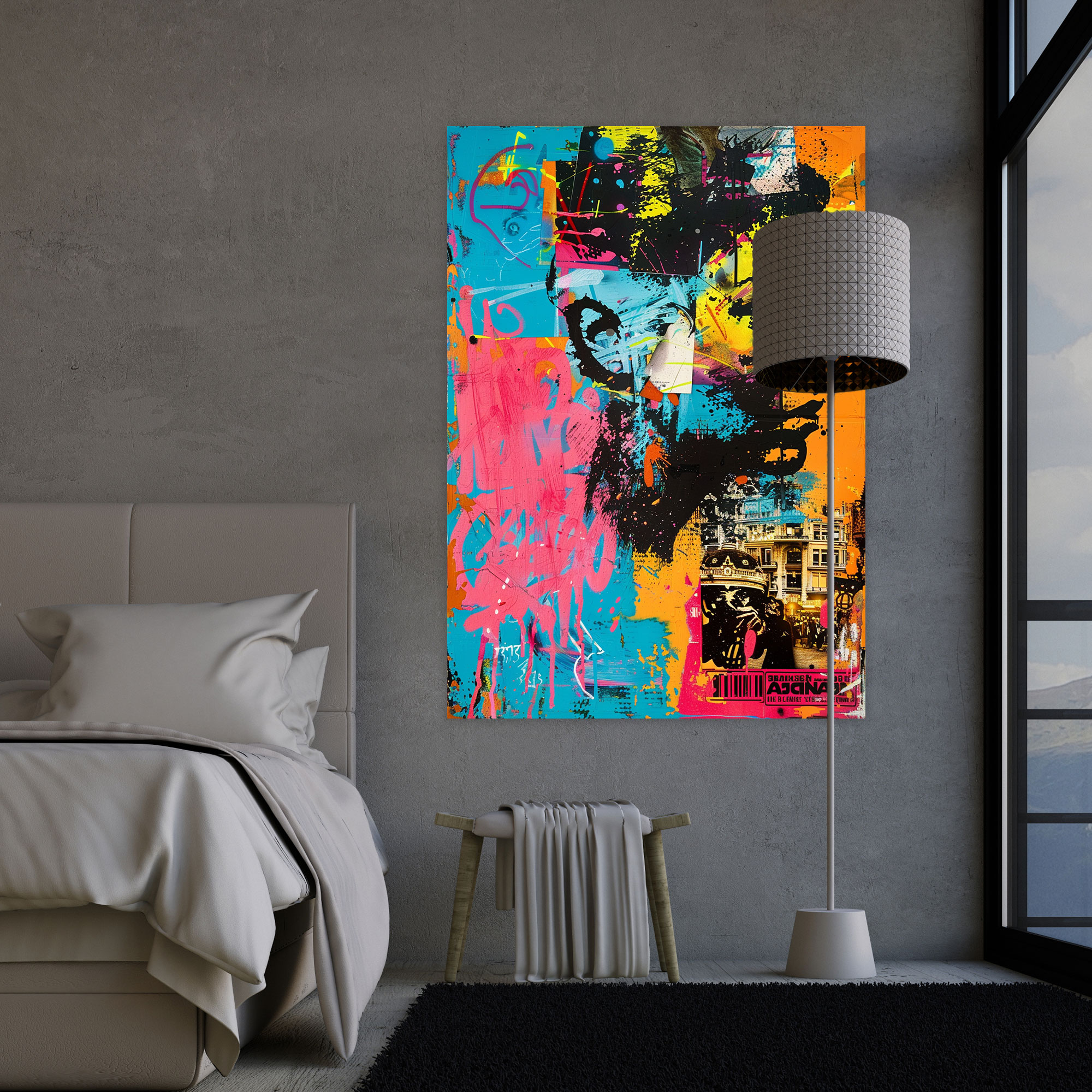 Urban Popart Style Wall Decoration - Popart, Canvas Wall Art, Wall Decoration, Home Decoration