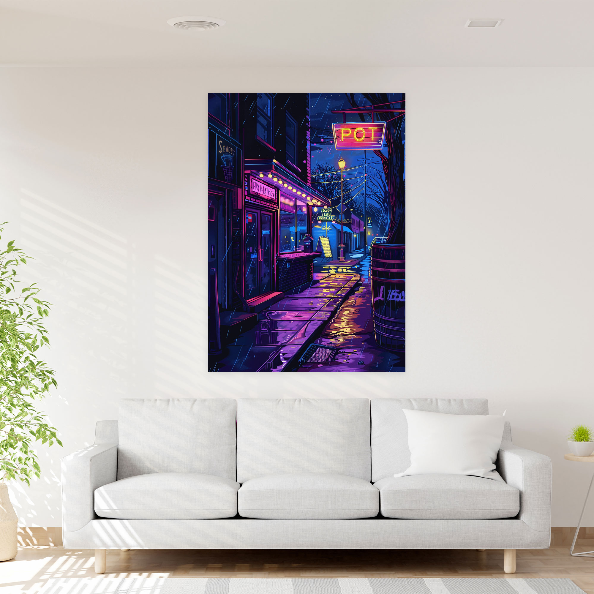 Neon Popart Style Canvas Print - Popart, Canvas Print, Home Decoration, Wall Art