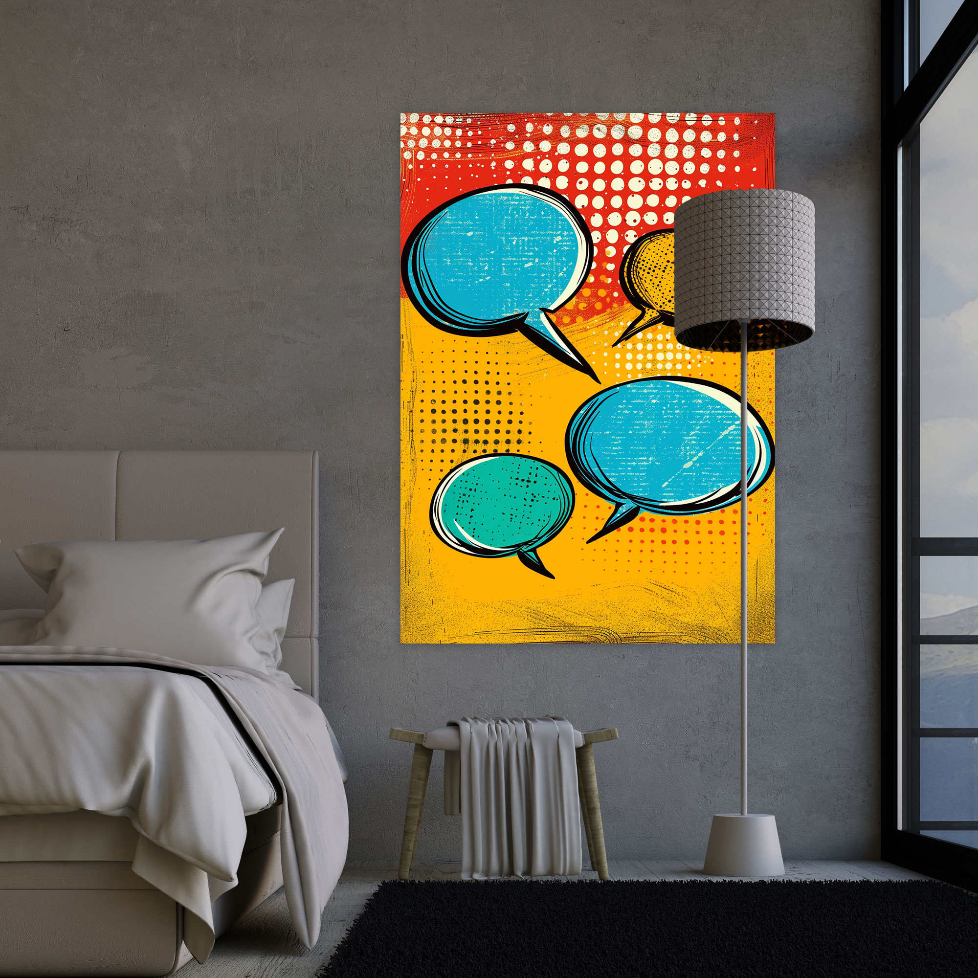 Popart Style Wall Decoration - Popart, Canvas, Popart Style, Wall Decoration