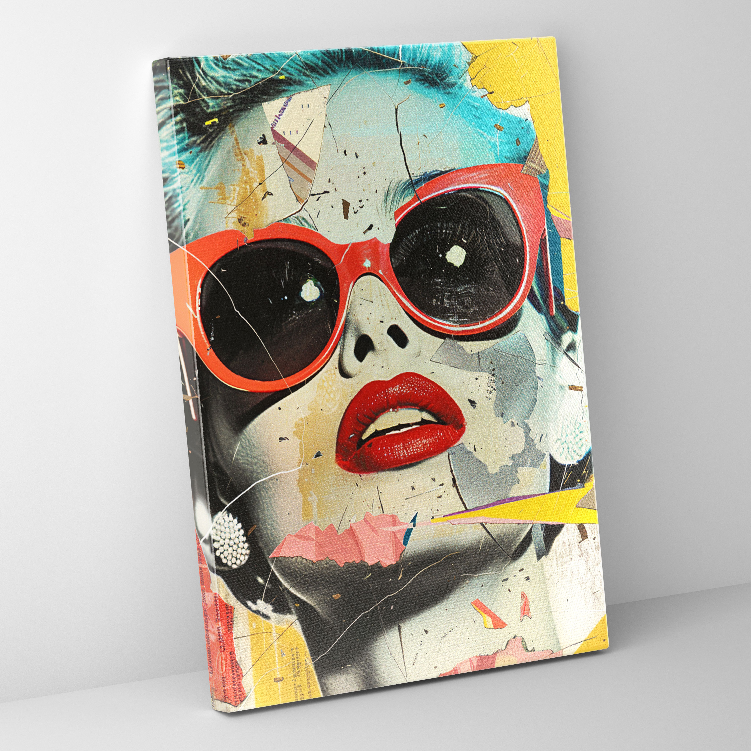 Popart Style Canvas Print - Popart, Wall Decoration, Iconic References, Canvas Print