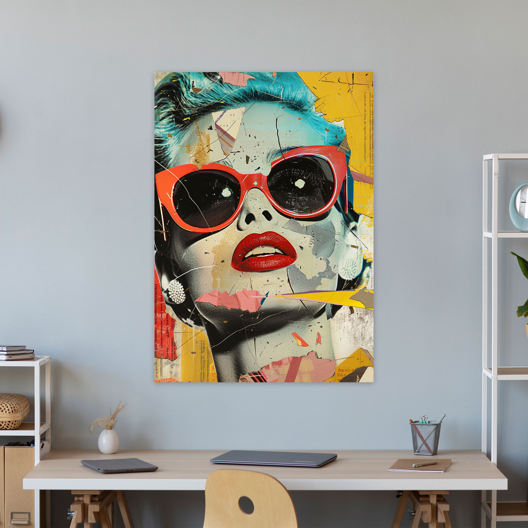 Popart Style Canvas Print - Popart, Wall Decoration, Iconic References, Canvas Print