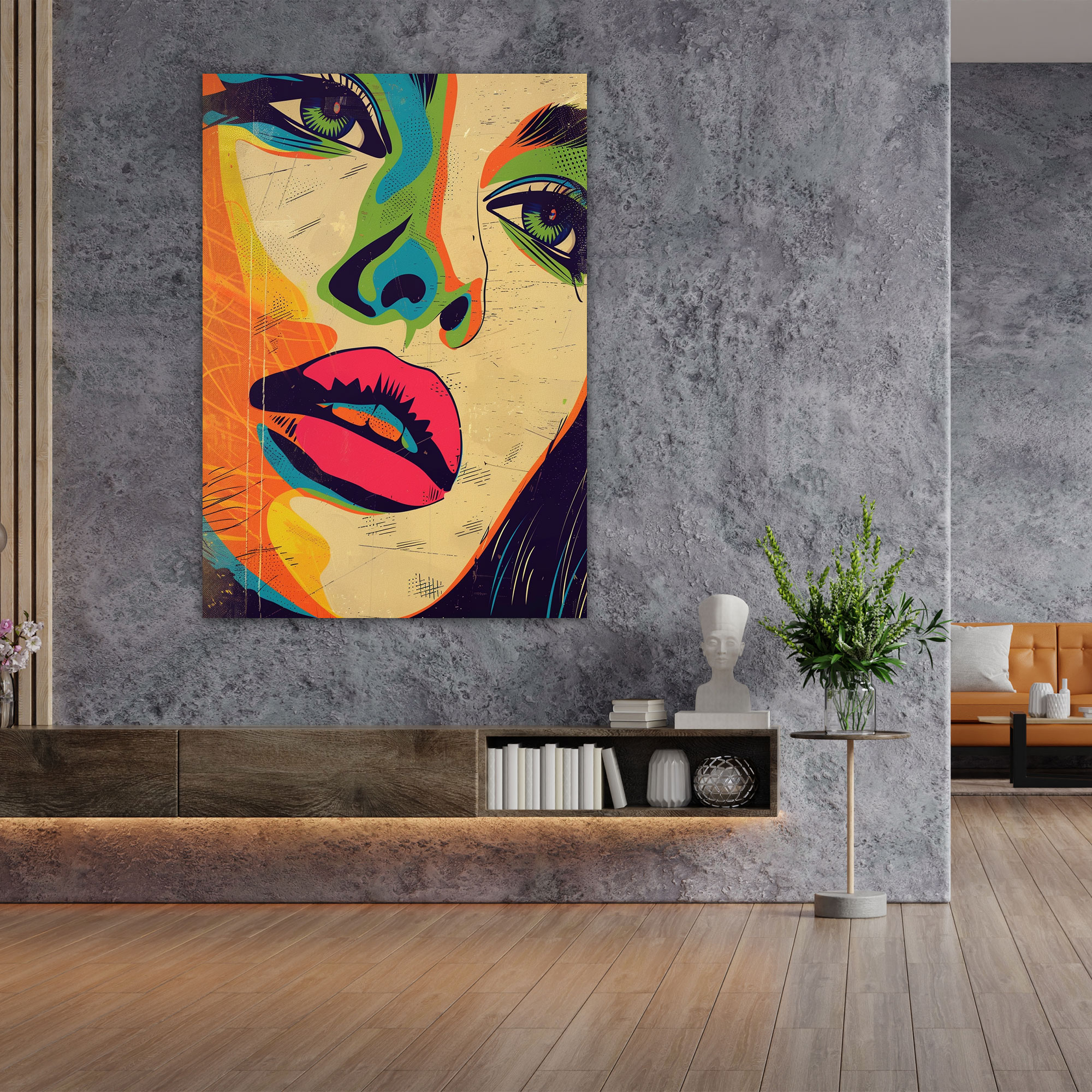 Popart Style Canvas Print - Popart, Home Decoration, Retro Typography, Vibrant Colors