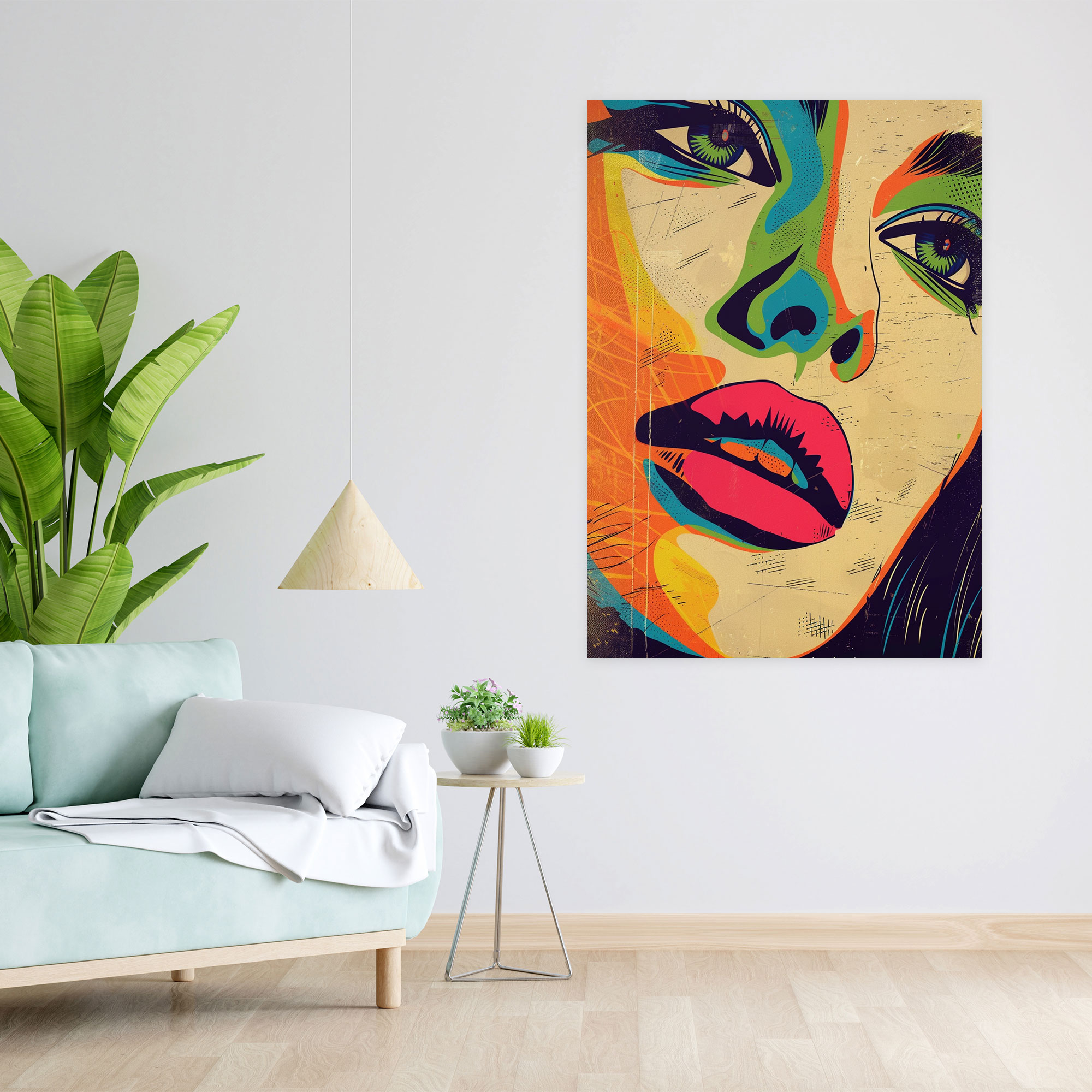Popart Style Canvas Print - Popart, Home Decoration, Retro Typography, Vibrant Colors
