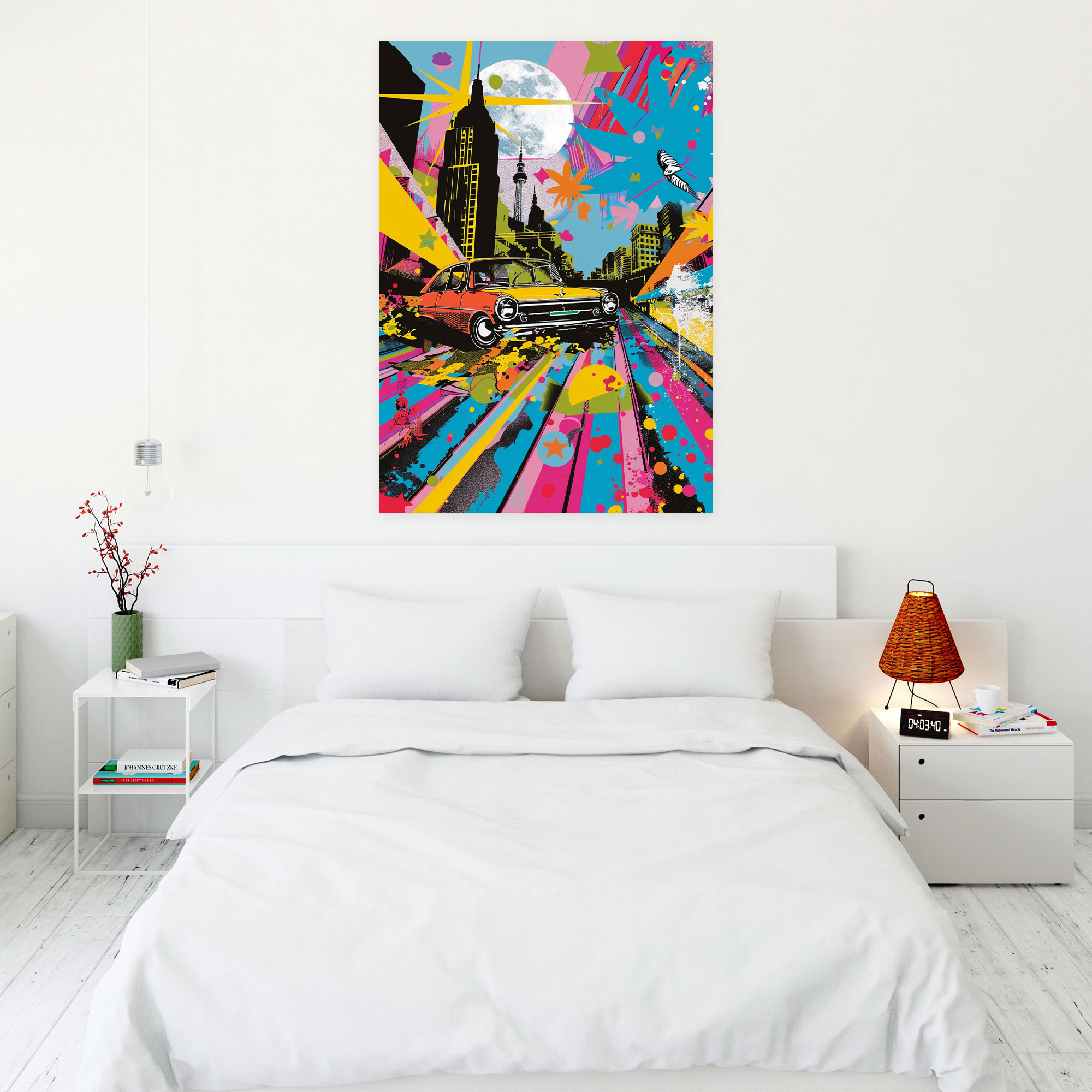 Popart Style Canvas Print - Popart, Wall Decoration, Bright Colors, Landscape