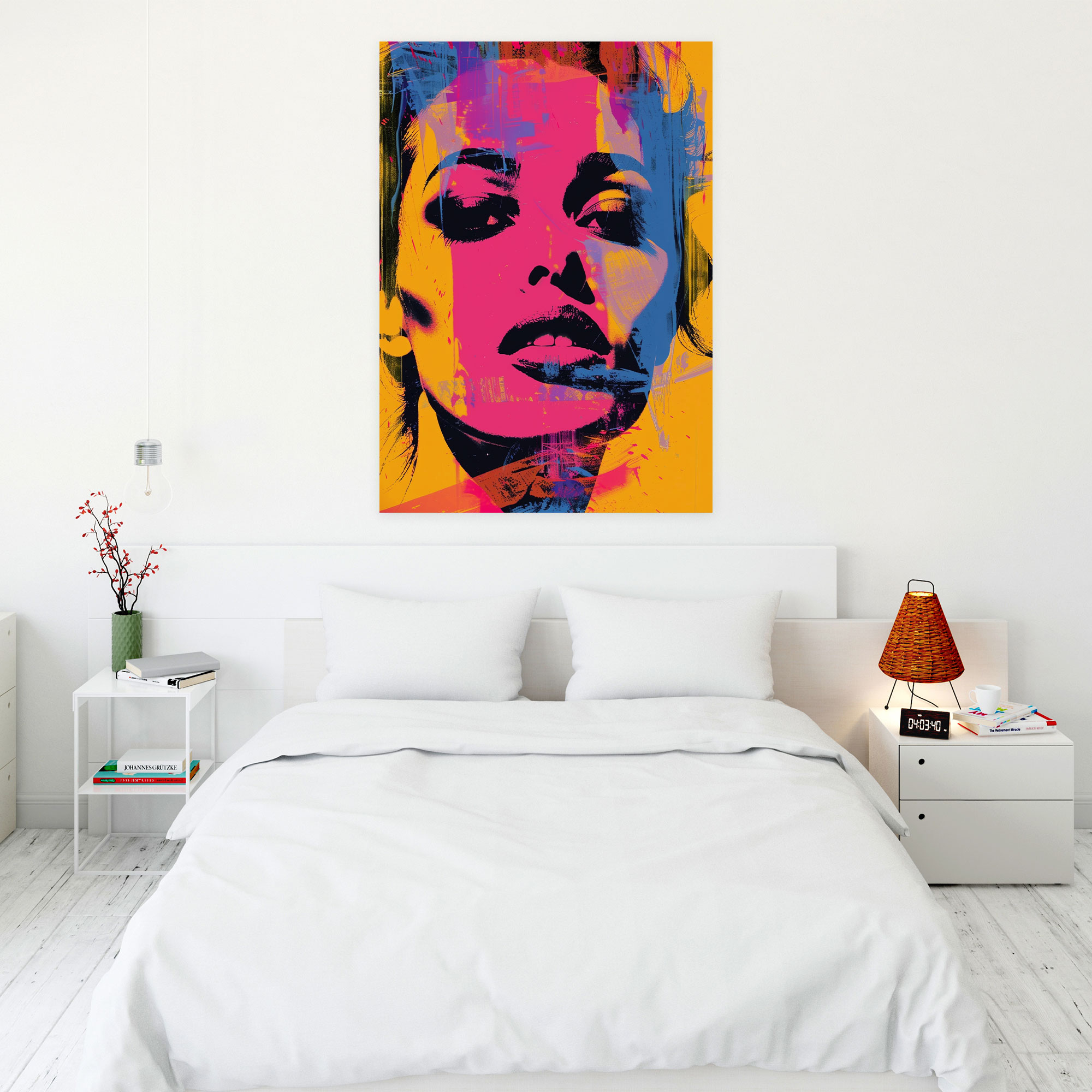 Andy Warhol Inspired Popart Style Wall Decoration - Popart, Canvas Print, Popart Style, Wall Decoration