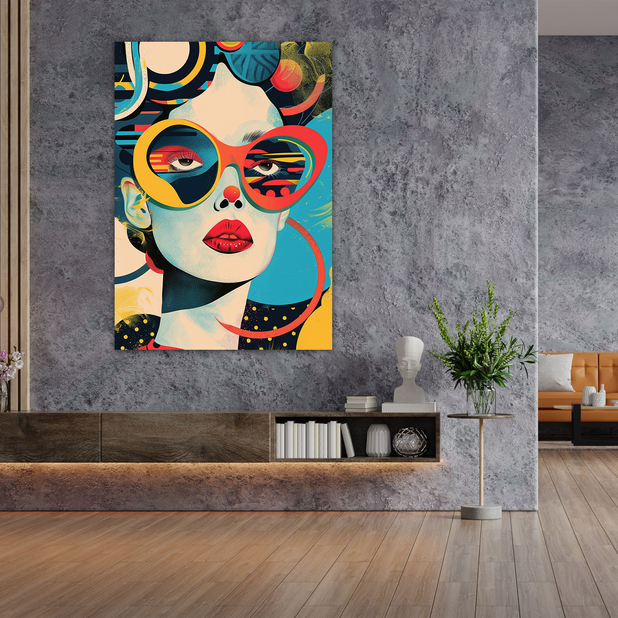 Whimsical Popart Style Wall Art - Popart, Canvas Wall Art, Wall Art, Home Decoration
