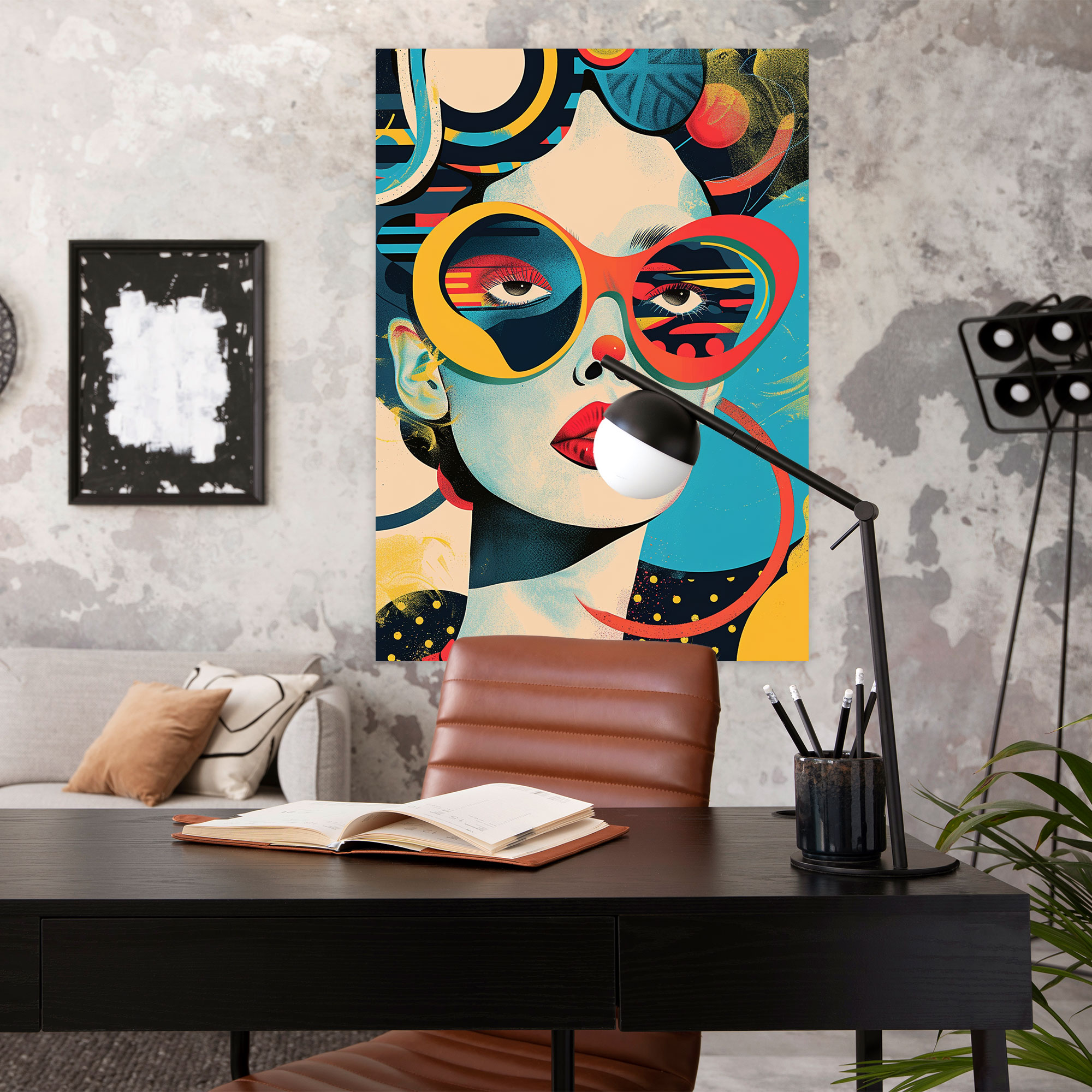 Whimsical Popart Style Wall Art - Popart, Canvas Wall Art, Wall Art, Home Decoration