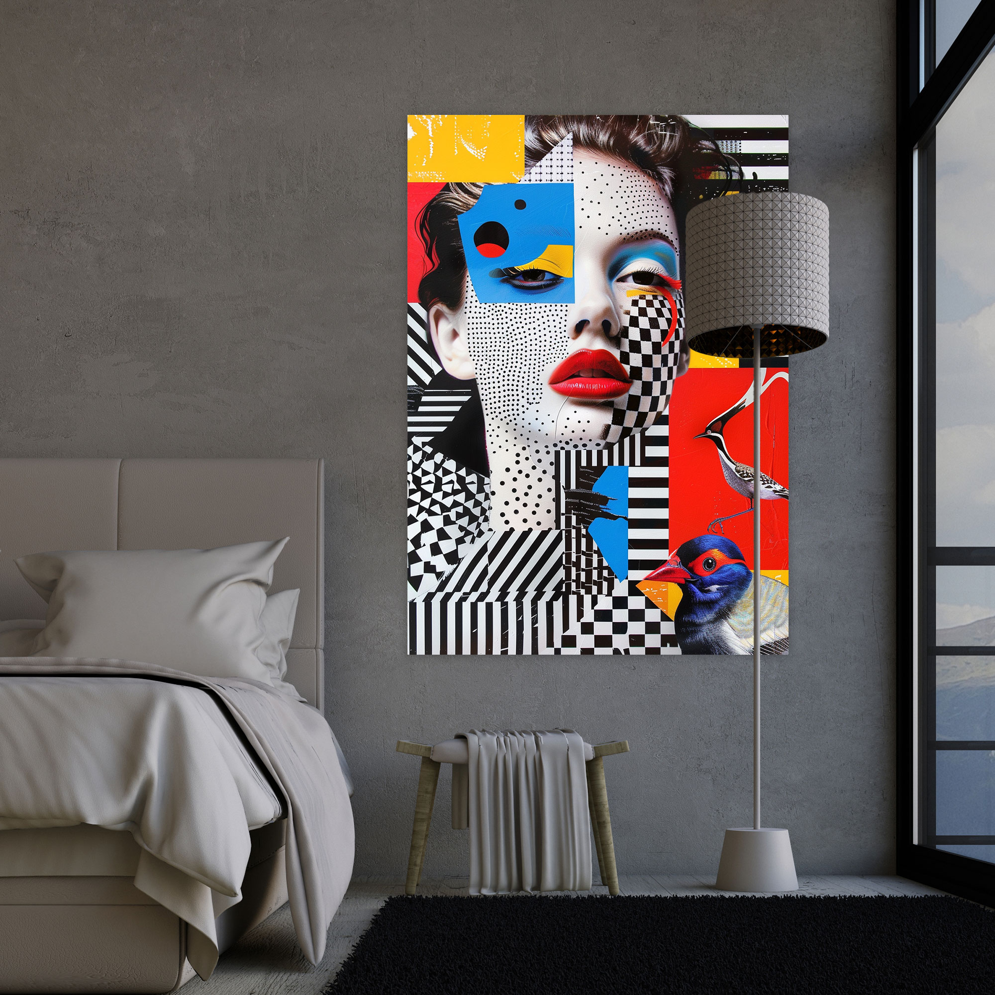 Modern Popart Style Canvas Print - Popart, Wall Decoration, Wall Art, Popart Style