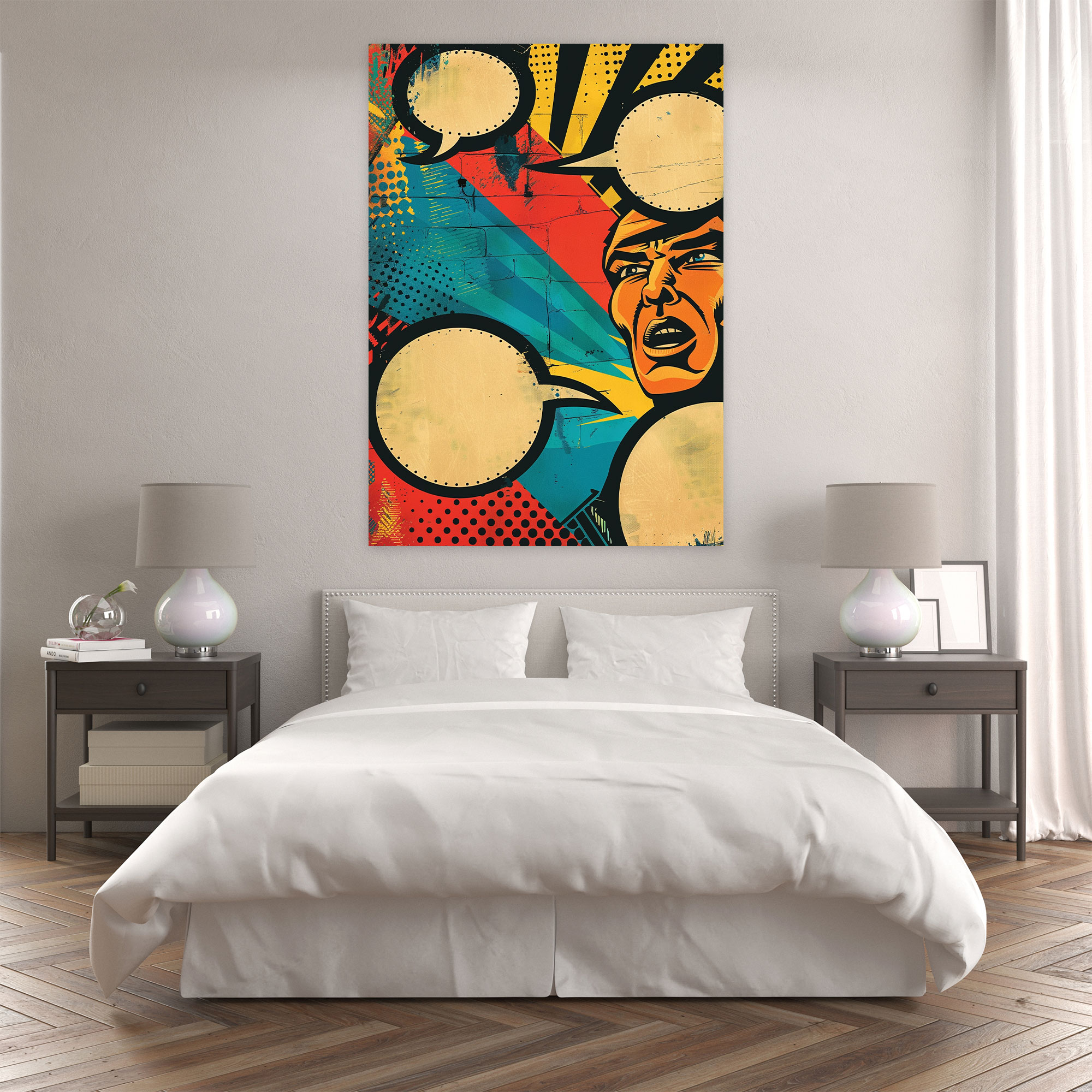 Retro Popart Style Wall Decoration - Popart, Popart Style, Wall Decoration, Canvas Wall Art