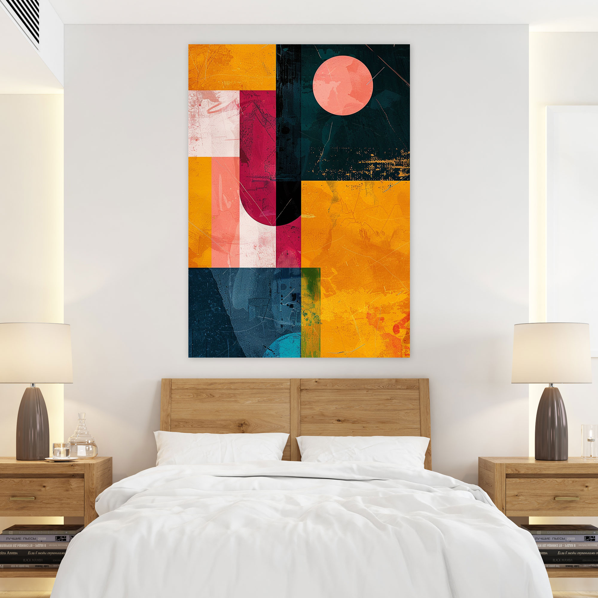 Colorful Abstract Shapes Popart Style Canvas Print - Popart, Wall Art, Canvas, Canvas Print