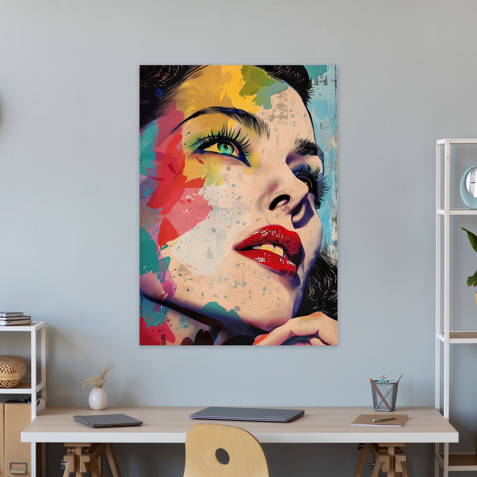 Famous Celebrity Portrait Popart Style Wall Art - Popart, Wall Art, Popart Style, Canvas Wall Art