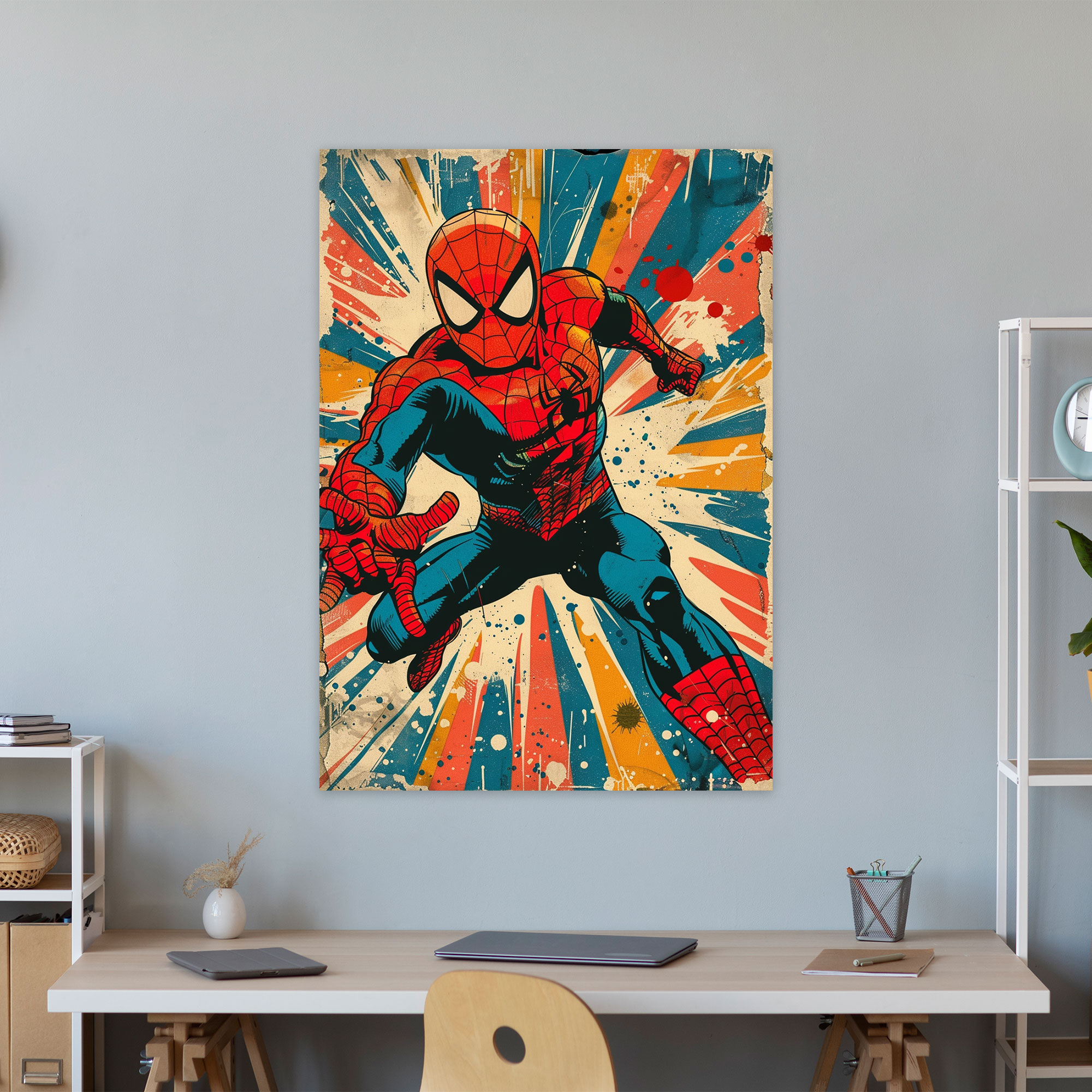Retro Comic Book Design Popart Style Wall Decoration - Popart, Popart Style, Comic Book Design, Canvas