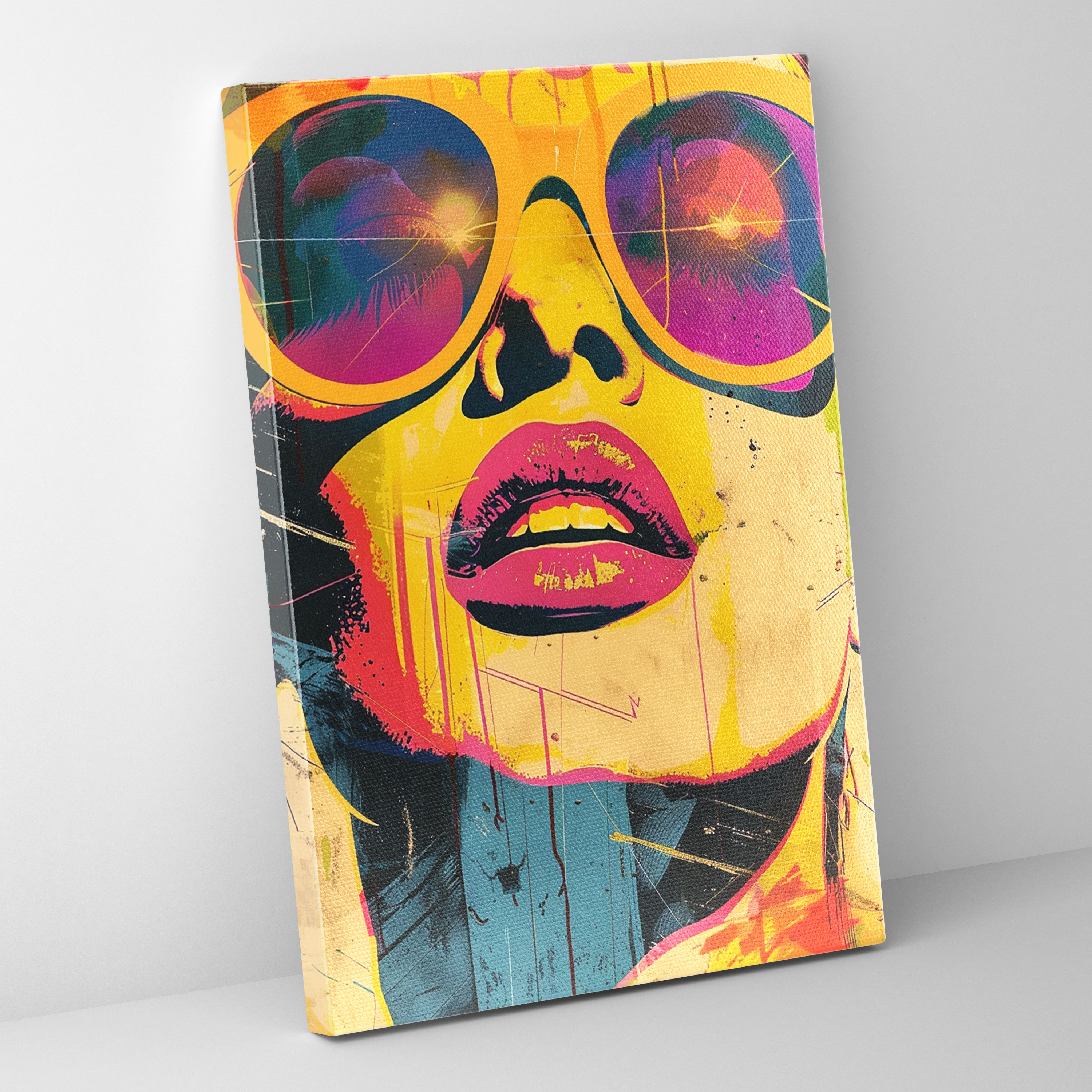Retro Pop Culture Icons Popart Style Wall Art - Popart, Popart Style, Pop Culture Icons, Wall Decoration