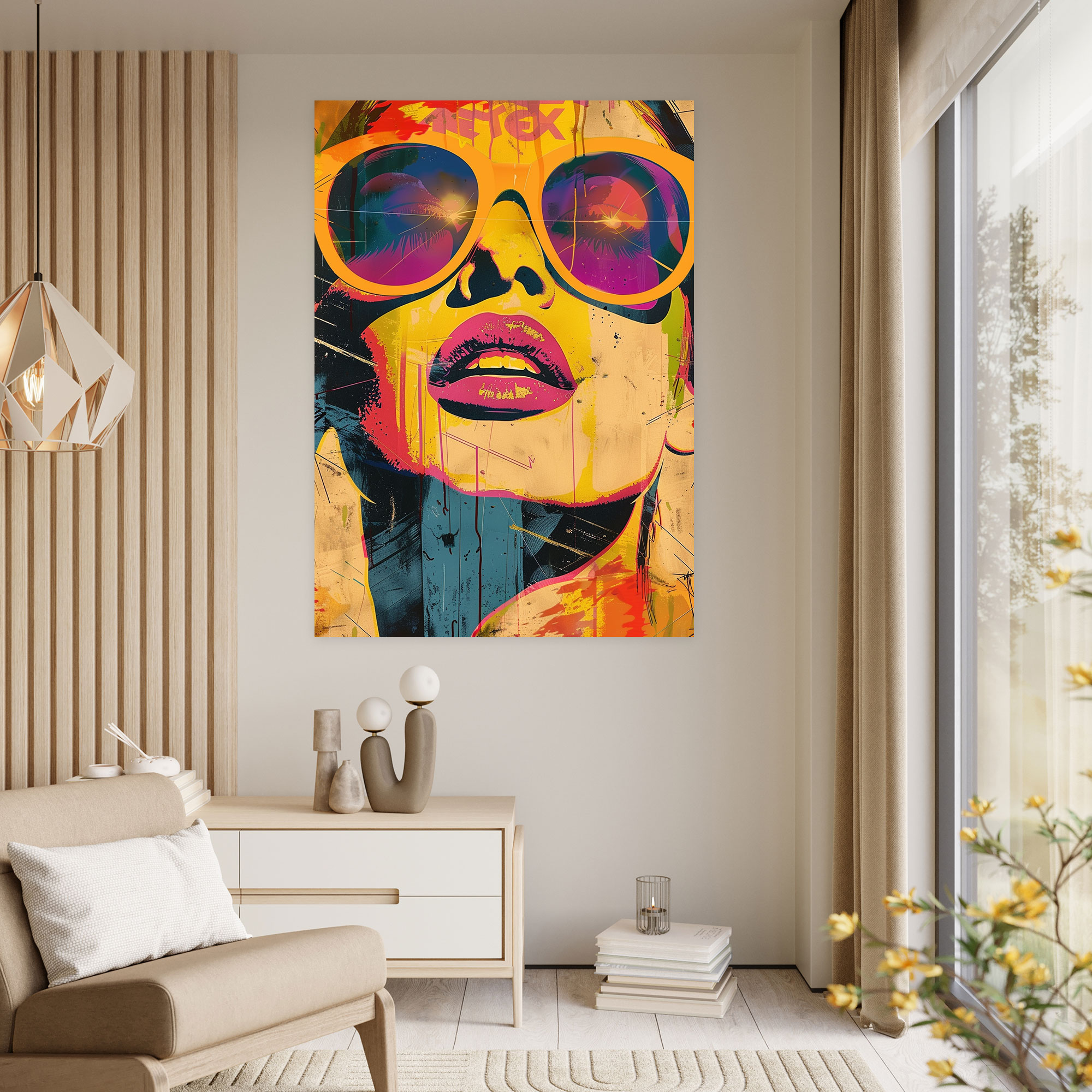 Retro Pop Culture Icons Popart Style Wall Art - Popart, Popart Style, Pop Culture Icons, Wall Decoration