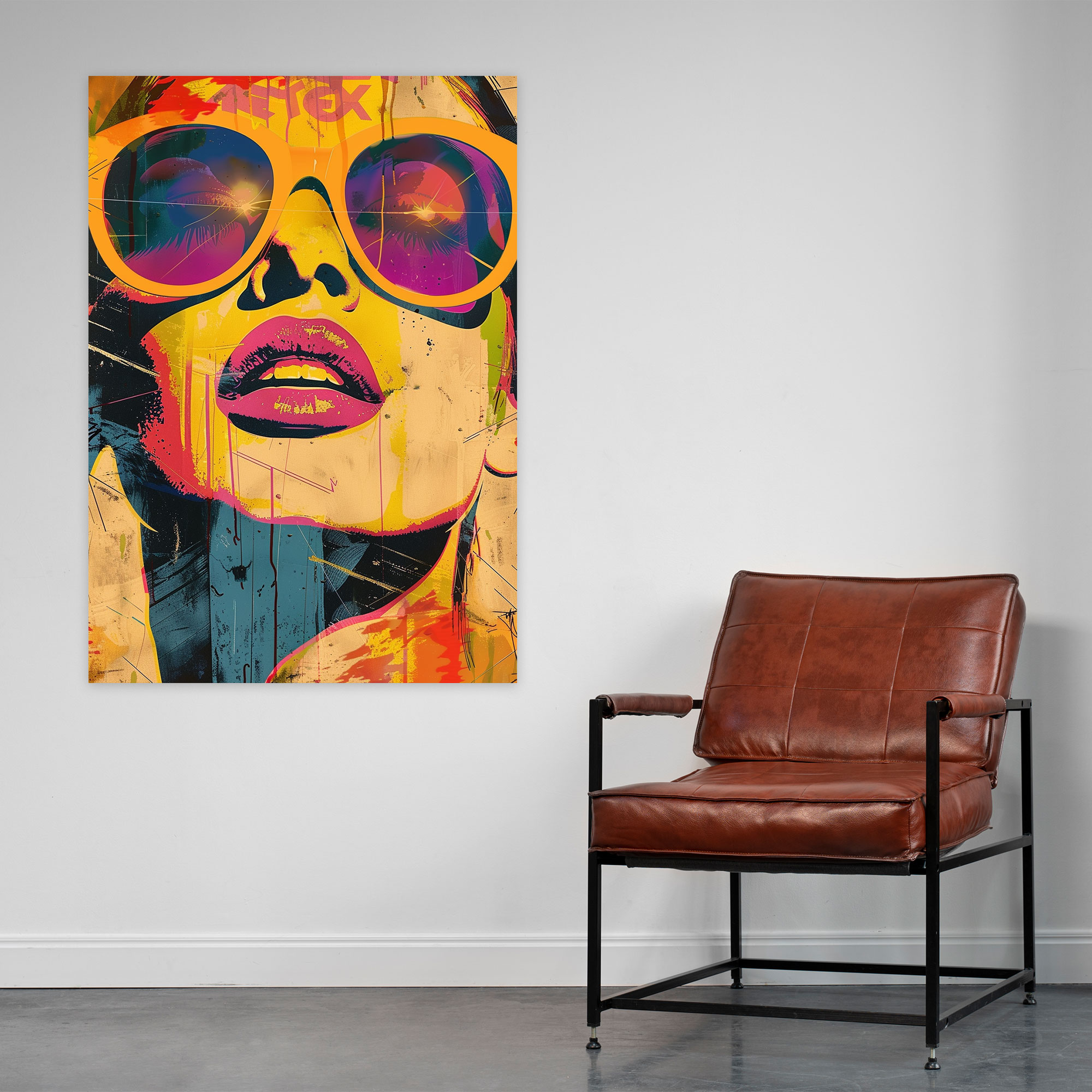 Retro Pop Culture Icons Popart Style Wall Art - Popart, Popart Style, Pop Culture Icons, Wall Decoration