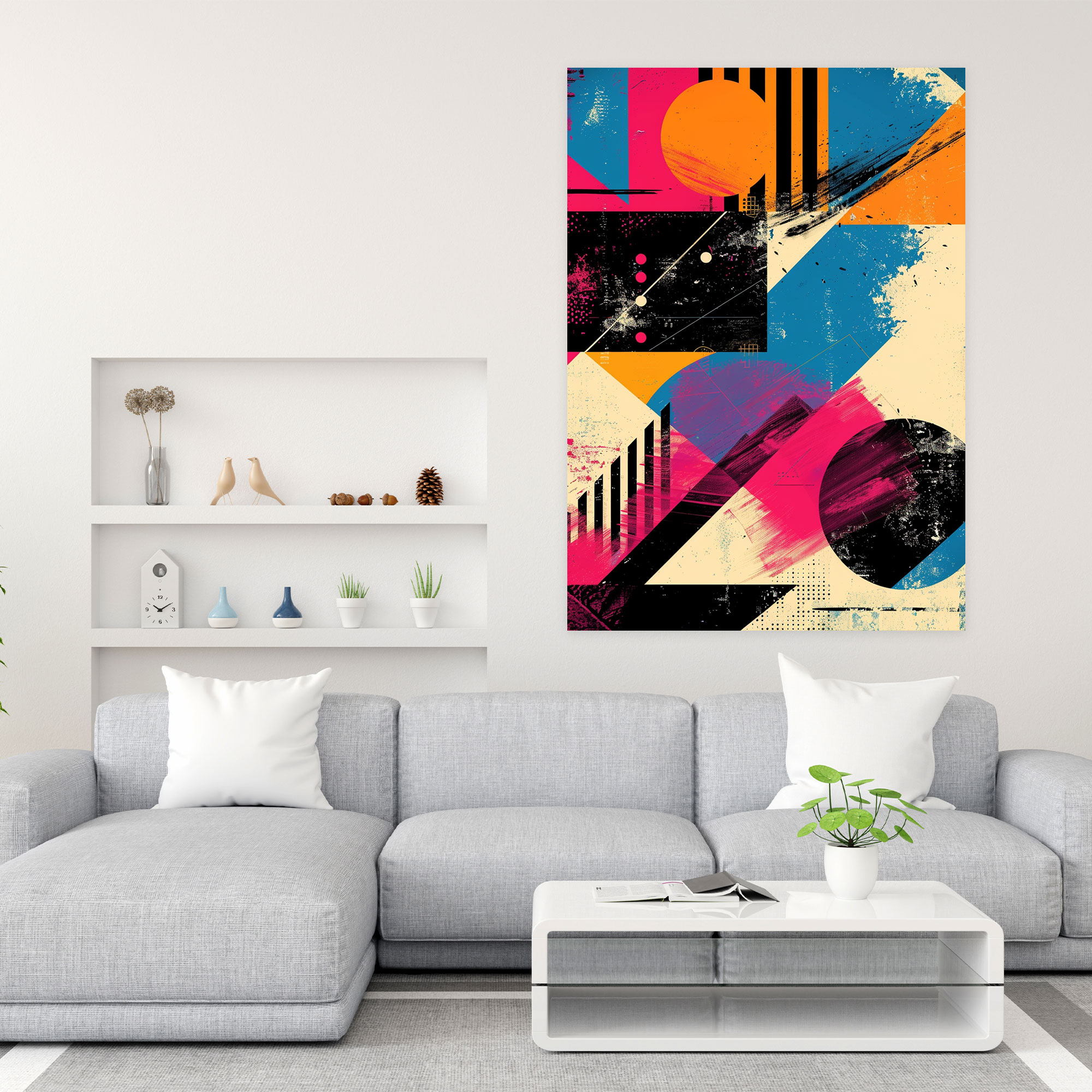 Popart Style Canvas Print - Popart, Canvas, Geometric Shapes, Canvas Print