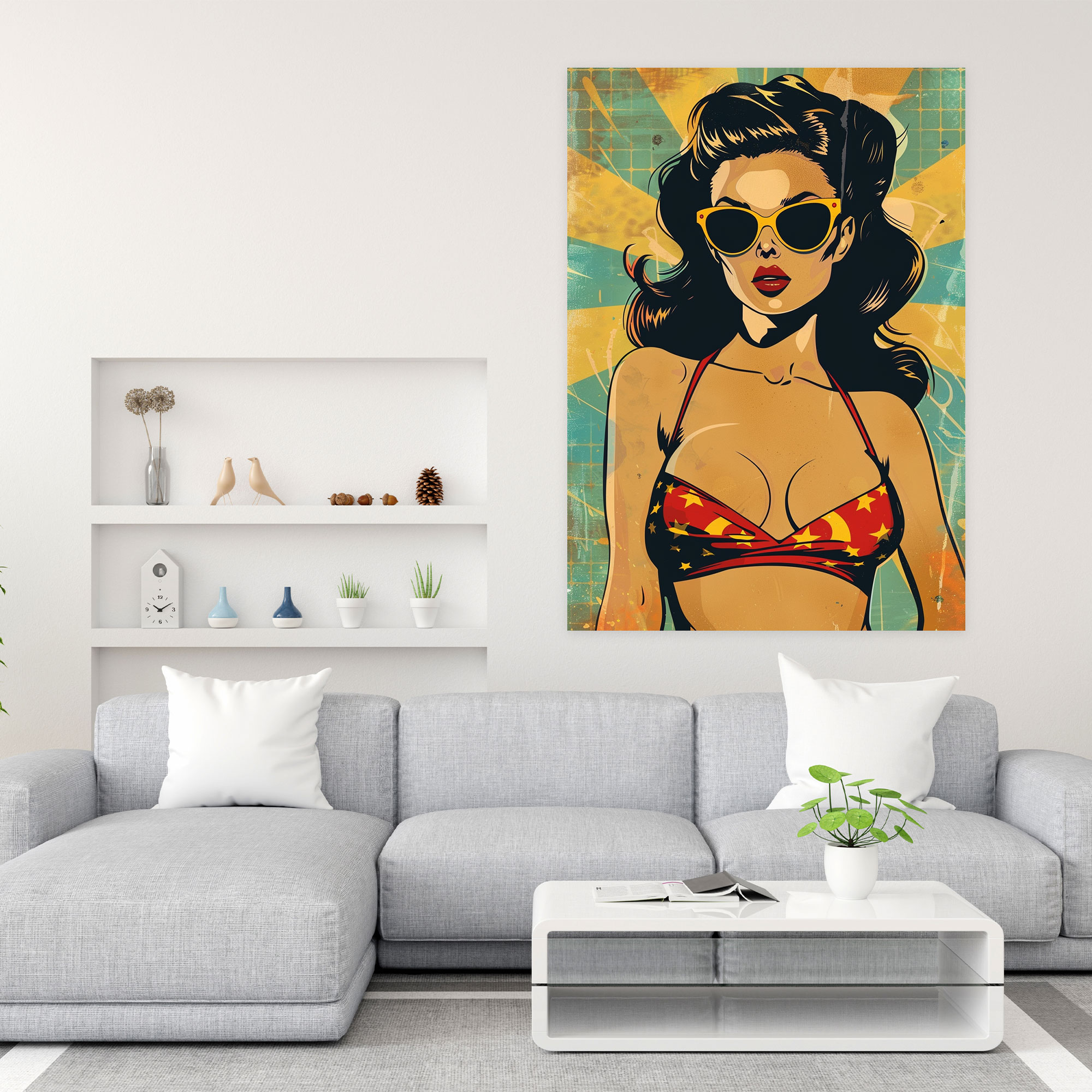 Comic Popart Style Wall Art - Popart, Popart Style, Home Decoration, Wall Decoration