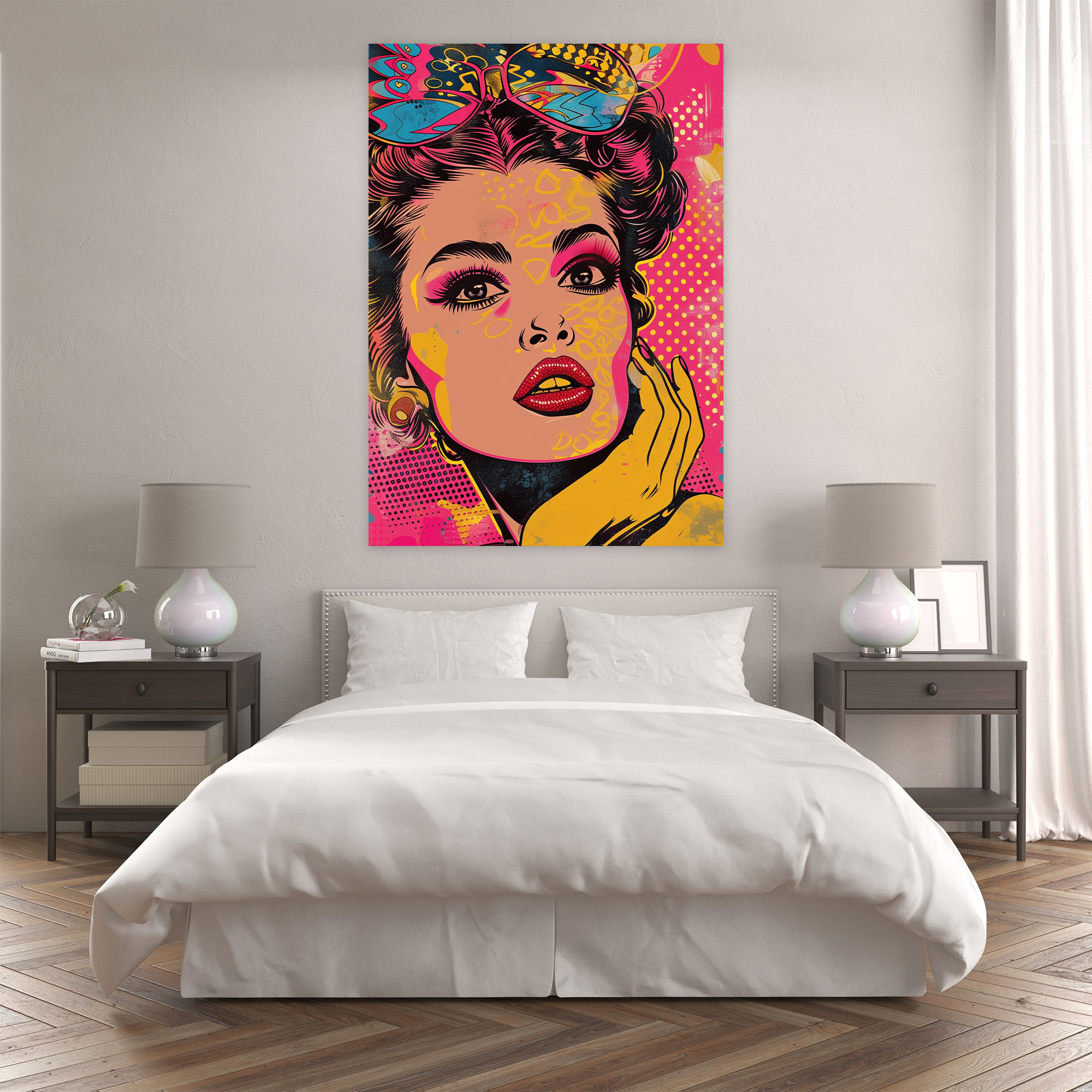 Retro Popart Style Wall Decoration - Popart, Retro, Canvas, Home Decoration