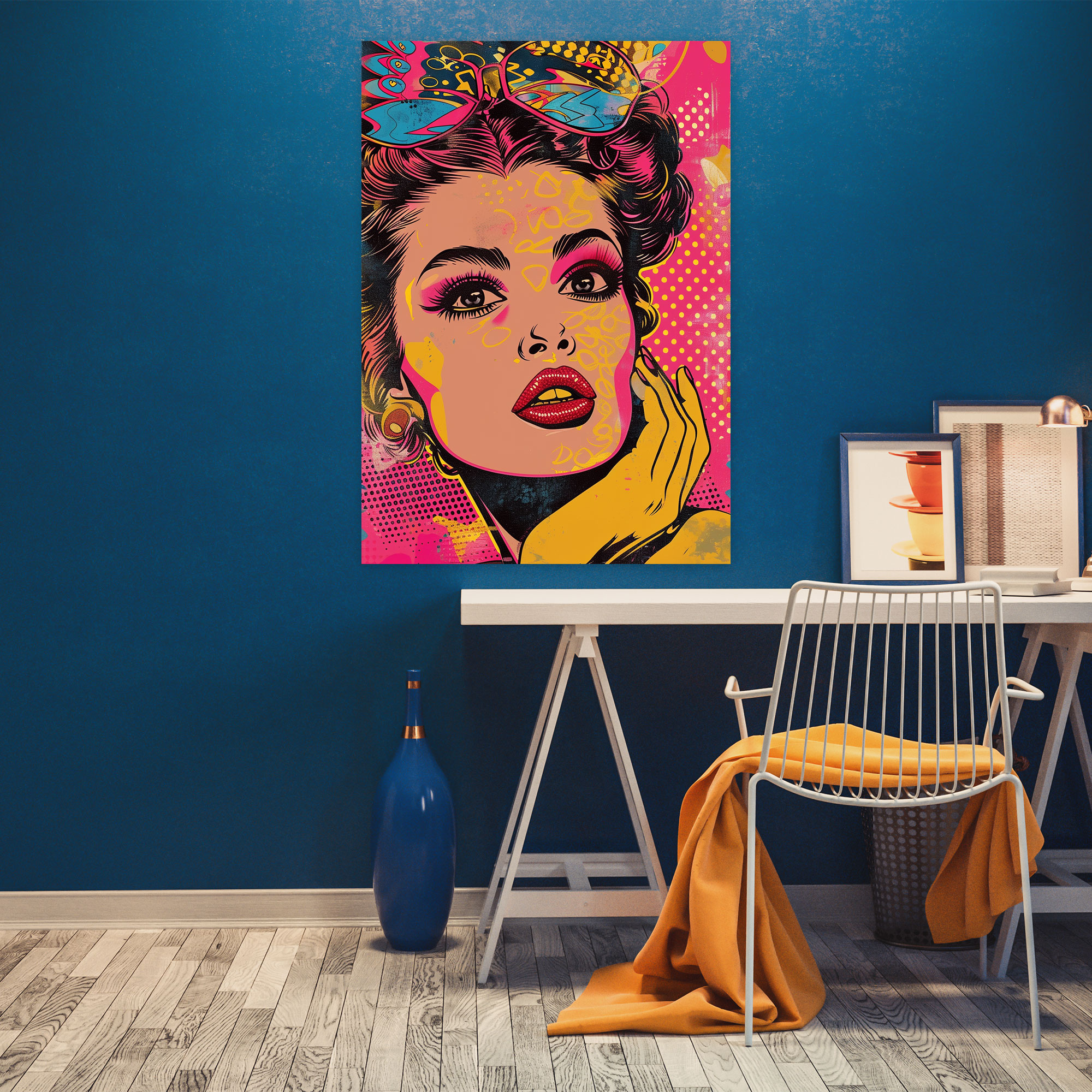 Retro Popart Style Wall Decoration - Popart, Retro, Canvas, Home Decoration