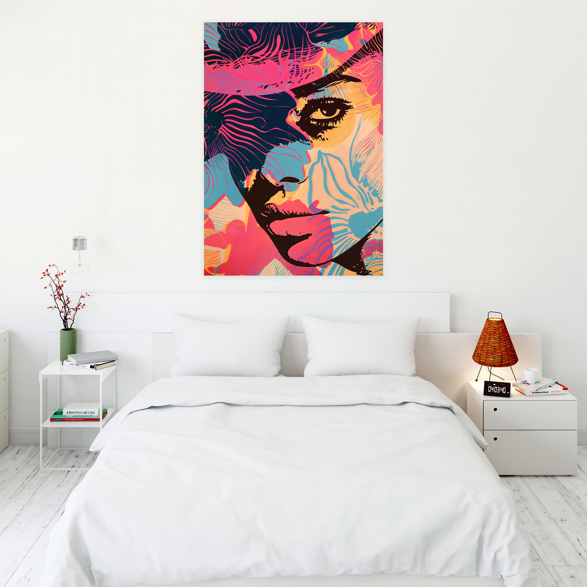 Warhol Popart Style Canvas Print - Popart, Vibrant Colors, Warhol, Canvas