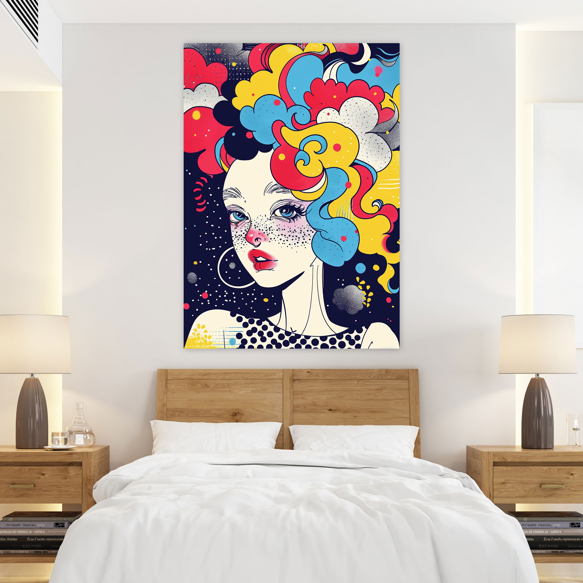 Whimsical Popart Style Wall Art - Popart, Wall Decoration, Illustrations, Popart Style