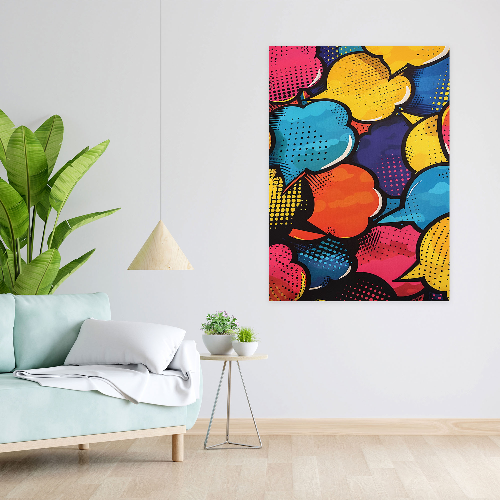 Popart Style Wall Art - Popart, Wall Art, Speech Bubbles, Popart Style