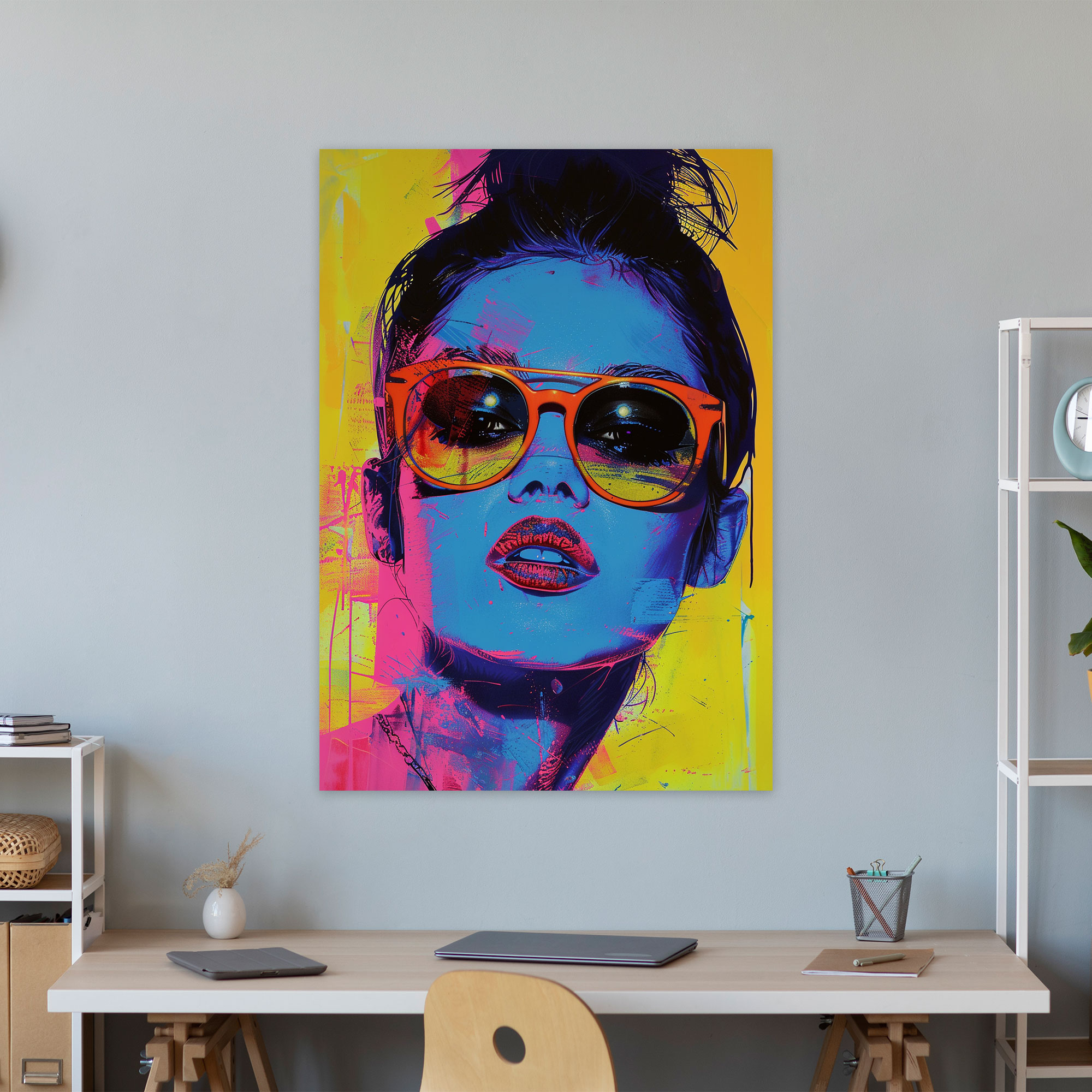 Popart Style Canvas Wall Art - Popart, Warhol Inspired, Vibrant Colors, Canvas Wall Art