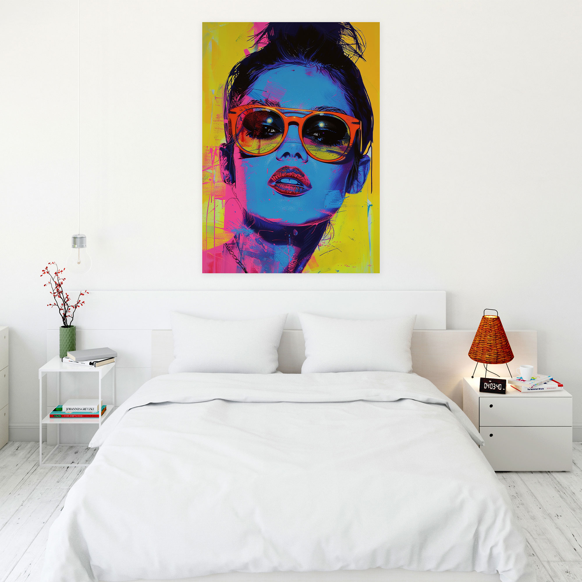 Popart Style Canvas Wall Art - Popart, Warhol Inspired, Vibrant Colors, Canvas Wall Art