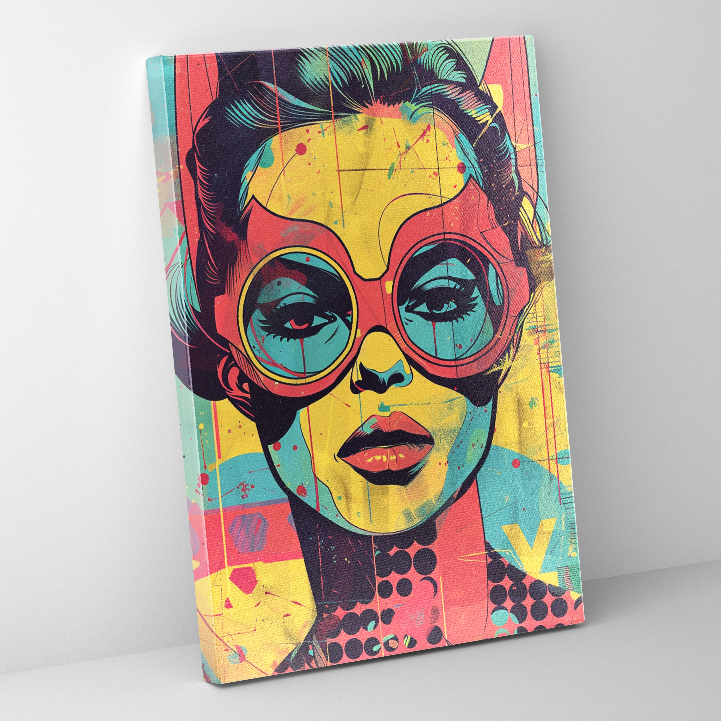 Popart Style Canvas Print - Popart, Wall Art, Wall Decoration, Popart Style