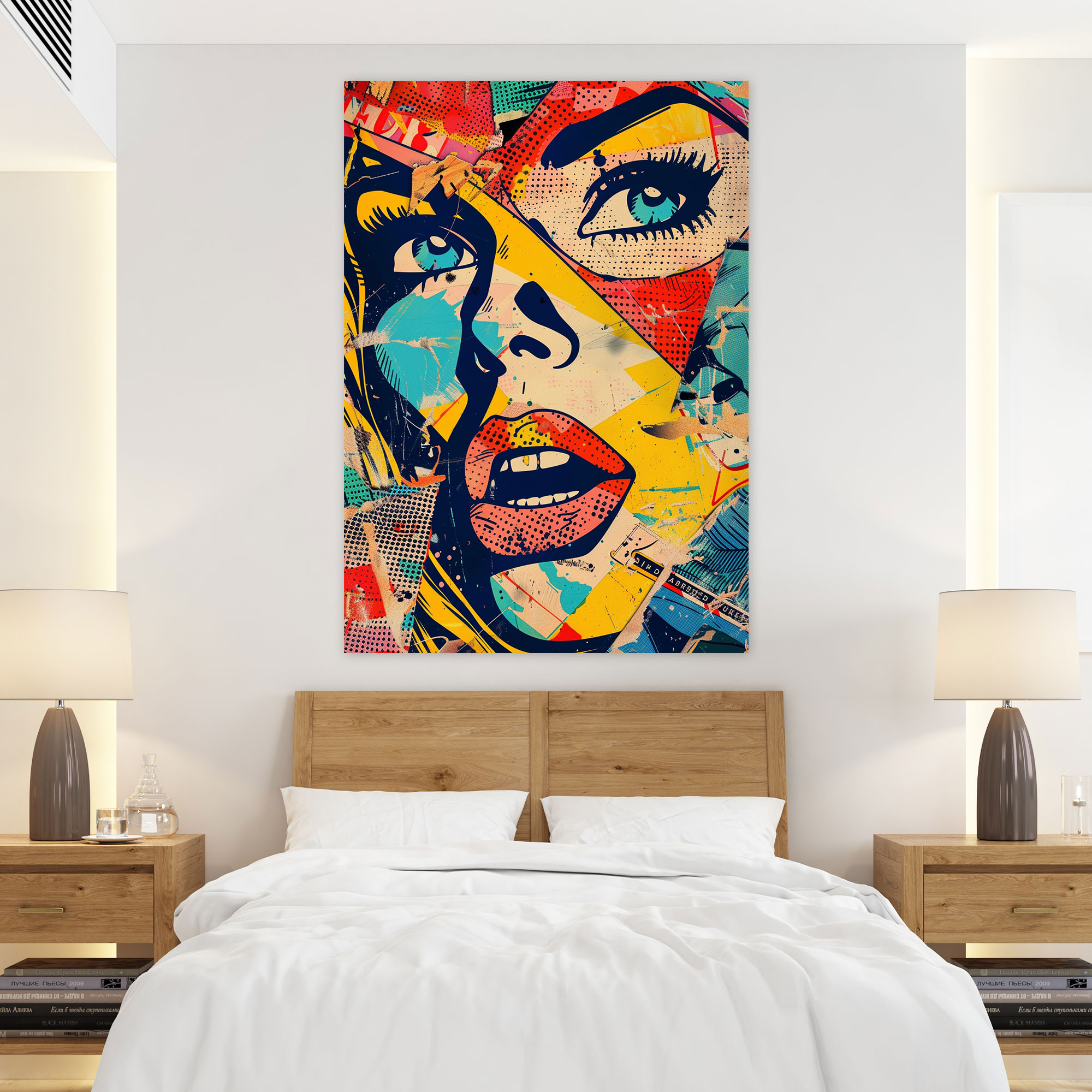 Popart Style Wall Decoration - Popart, Canvas Wall Art, Canvas, Comic Book Panels