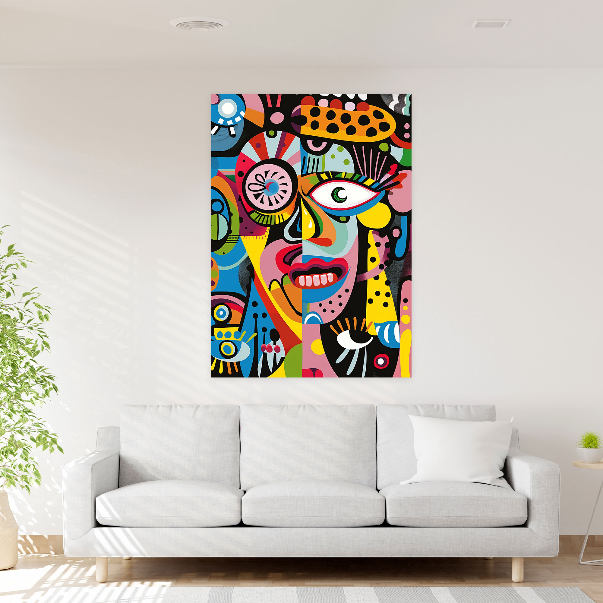 Popart Style Canvas Print - Popart, Canvas Wall Art, Home Decoration, Abstract Characters
