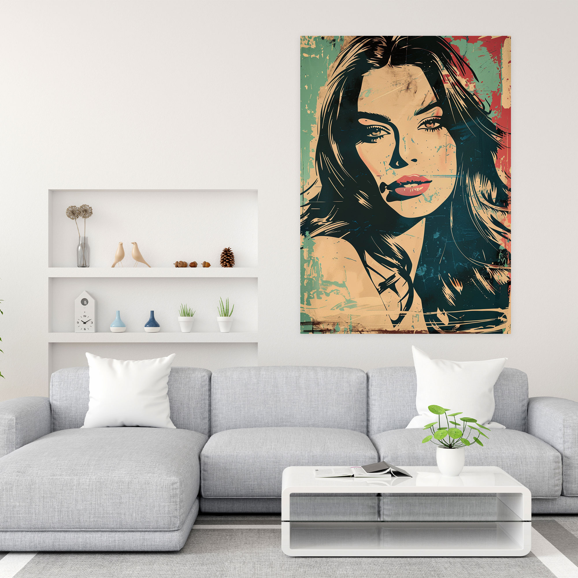 Popart Style Wall Decoration - Popart, Home Decoration, Canvas Wall Art, Canvas