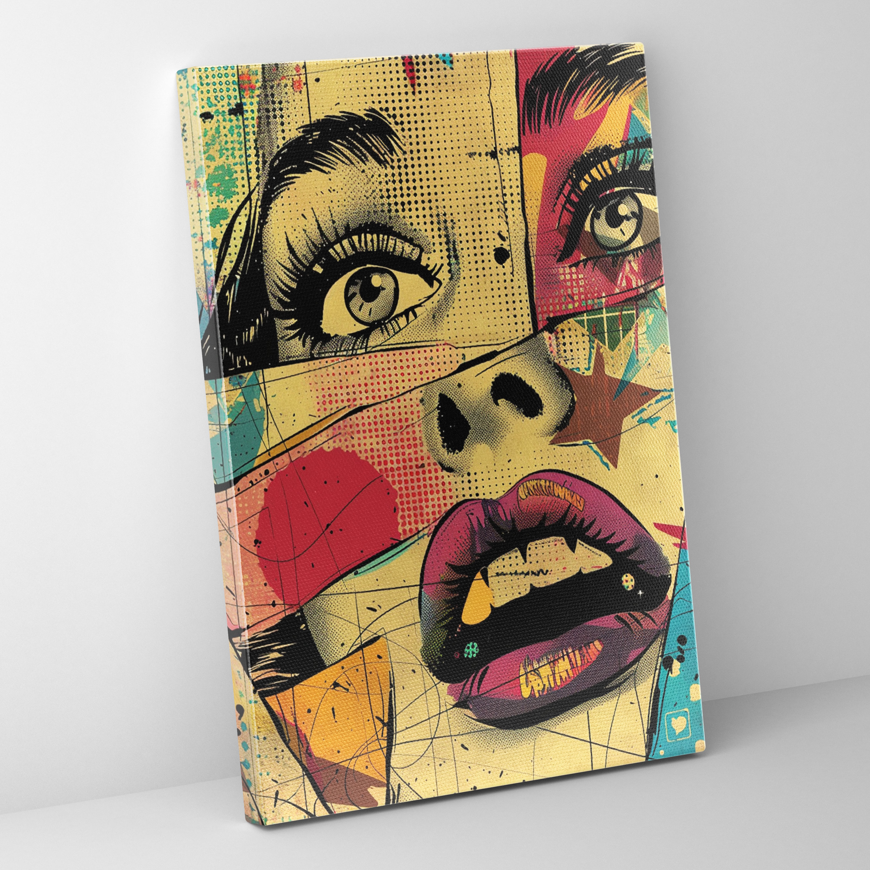 Popart Style Wall Art - Popart, Home Decoration, Canvas Wall Art, Popart Style