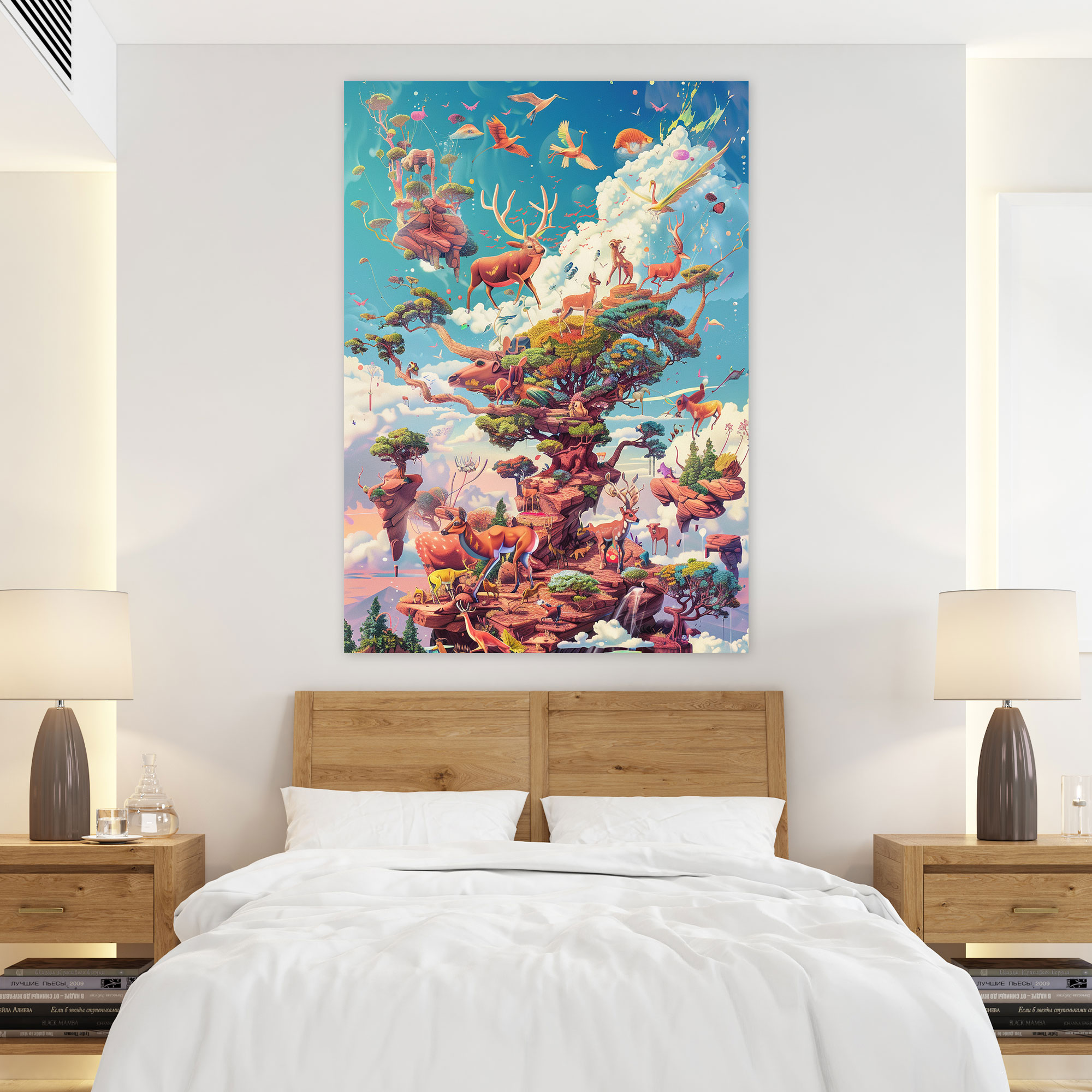 Popart Style Canvas Print - Popart, Whimsical Illustrations, Home Decoration, Surreal Elements