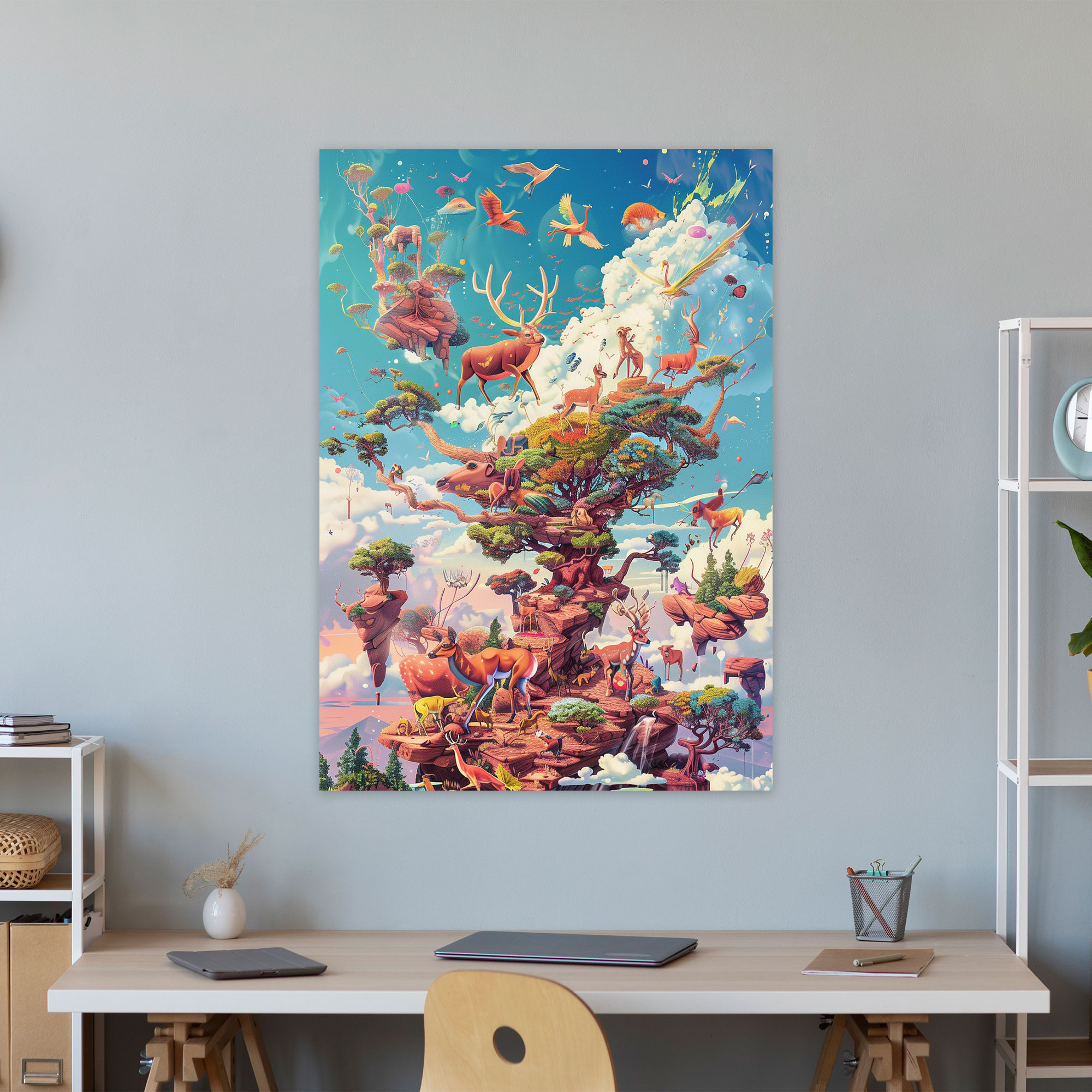 Popart Style Canvas Print - Popart, Whimsical Illustrations, Home Decoration, Surreal Elements