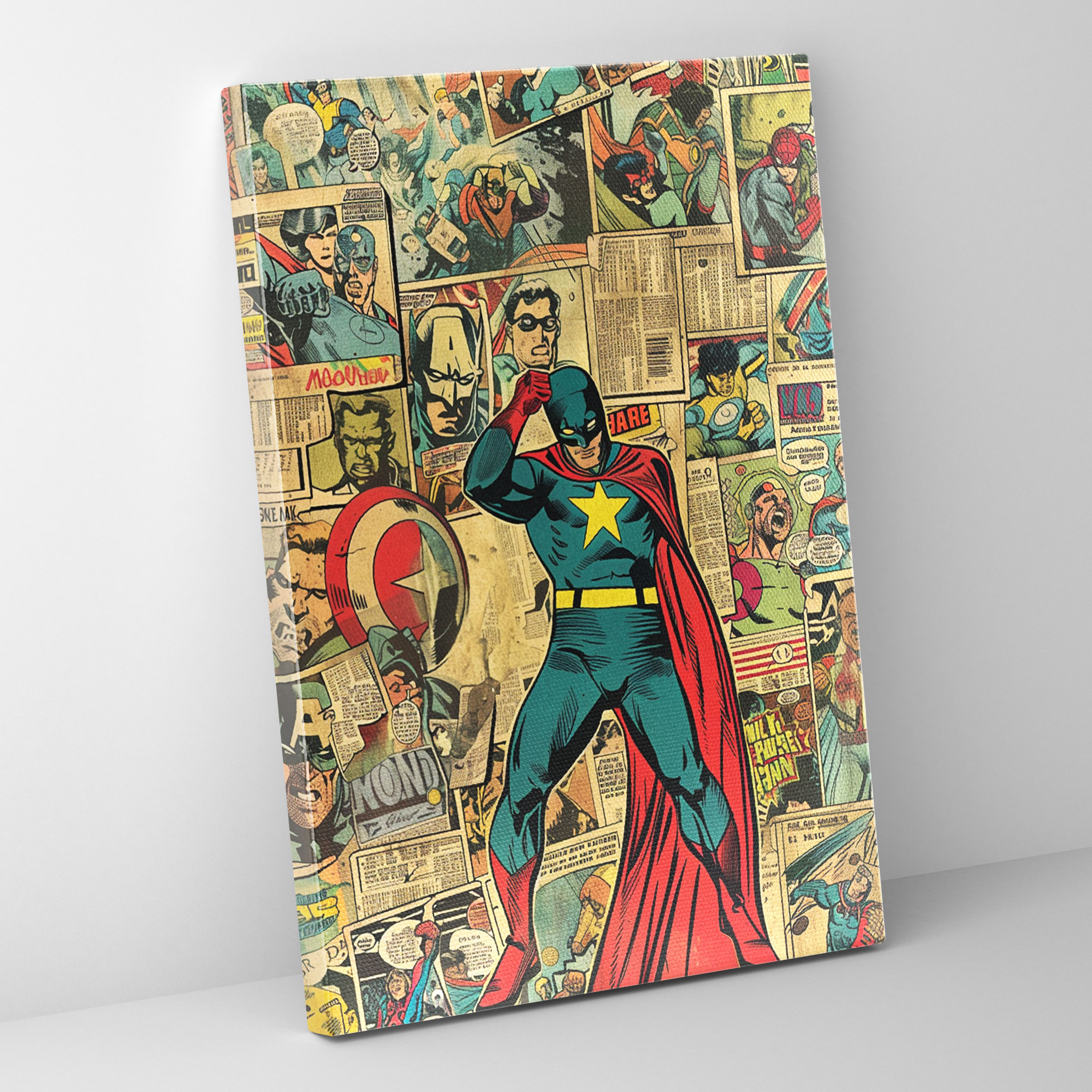 Popart Style Wall Art - Popart, Canvas, Wall Art, Comic Book Covers