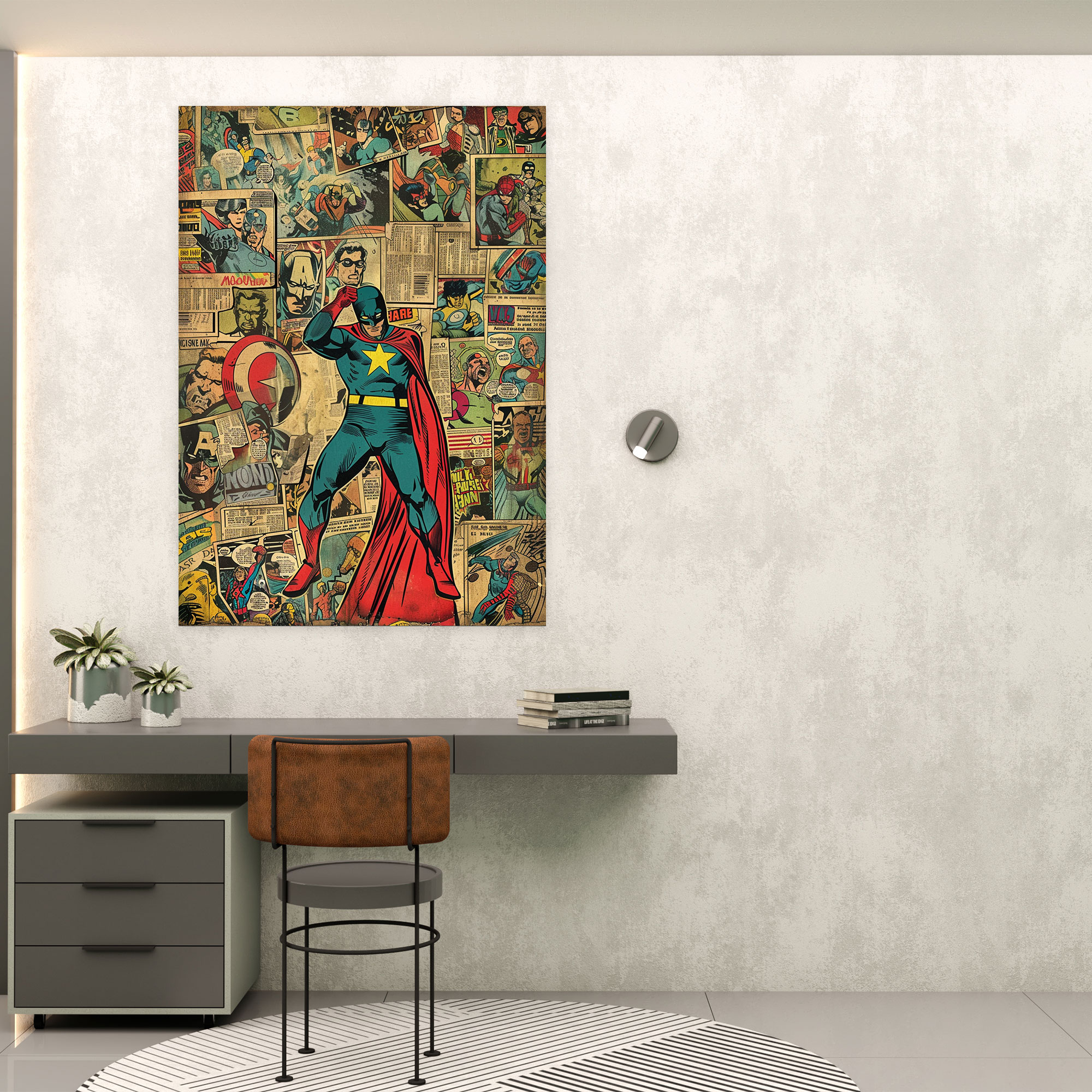 Popart Style Wall Art - Popart, Canvas, Wall Art, Comic Book Covers