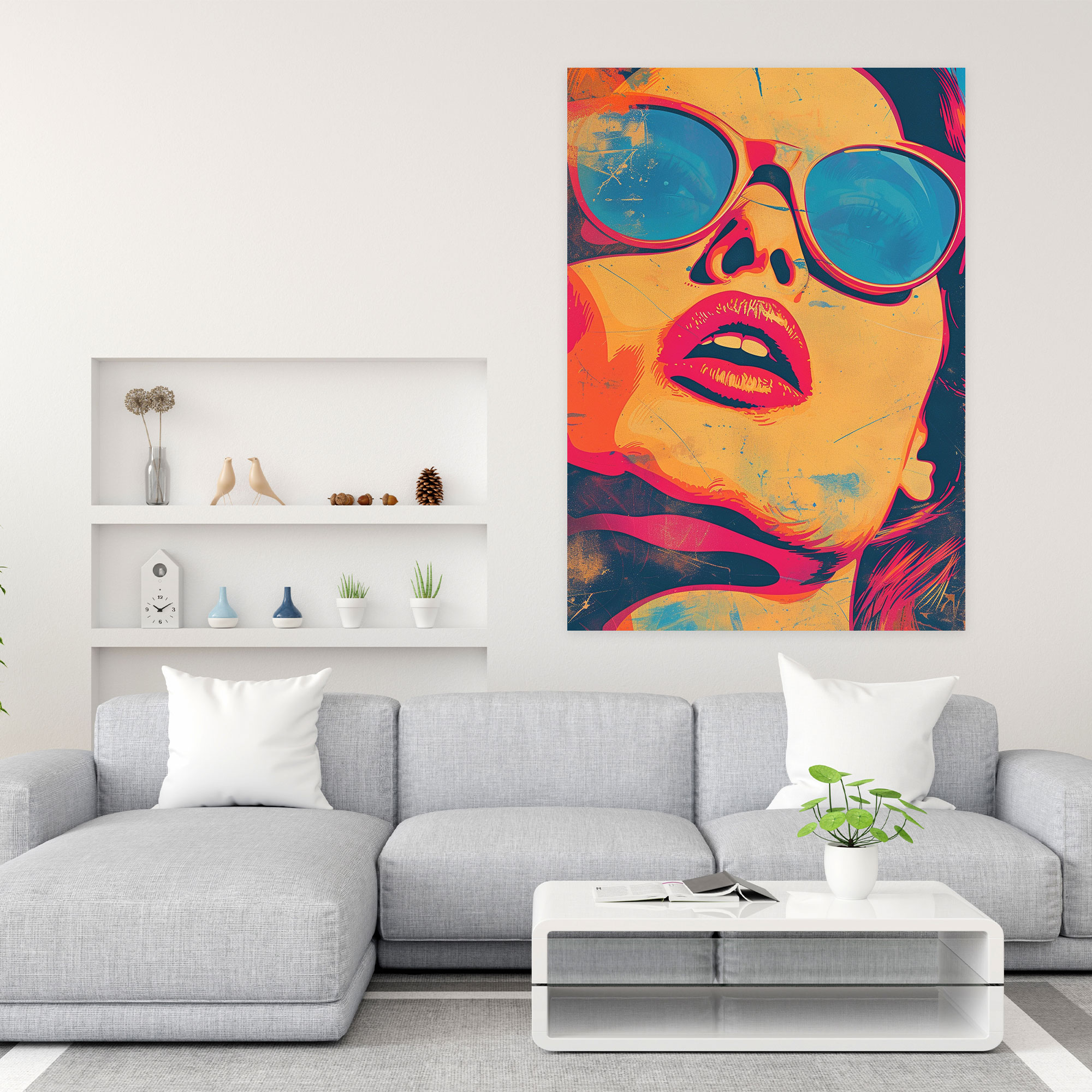 Popart Style Retro Advertisements Canvas Print: Vintage Wall Art - Popart, Retro Advertisements, Vintage, Popart Style