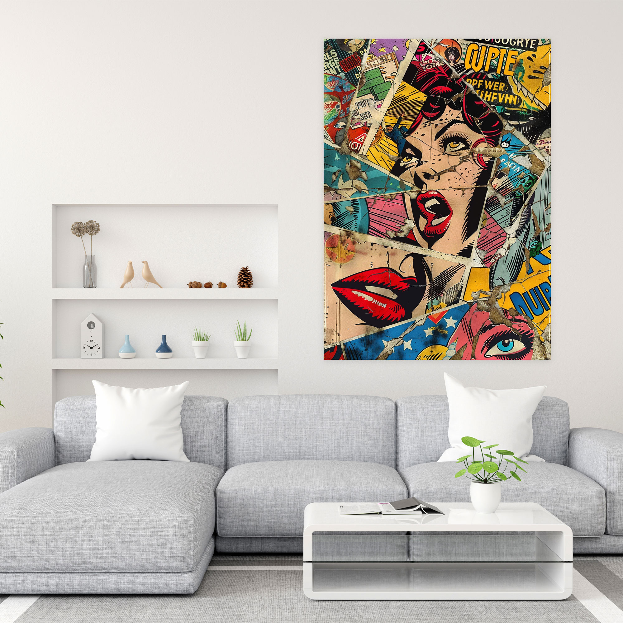 Popart Style Canvas Print - Popart, Wall Art, Wall Decoration, Canvas