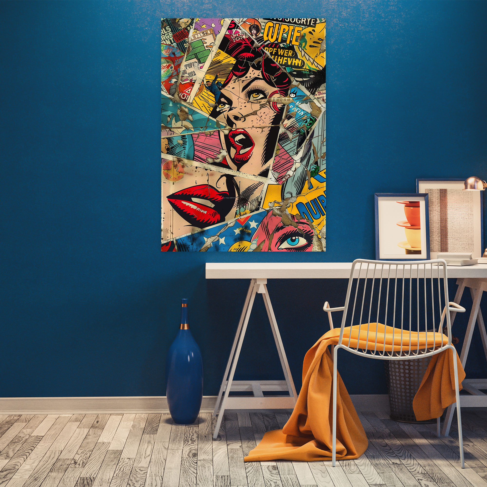 Popart Style Canvas Print - Popart, Wall Art, Wall Decoration, Canvas