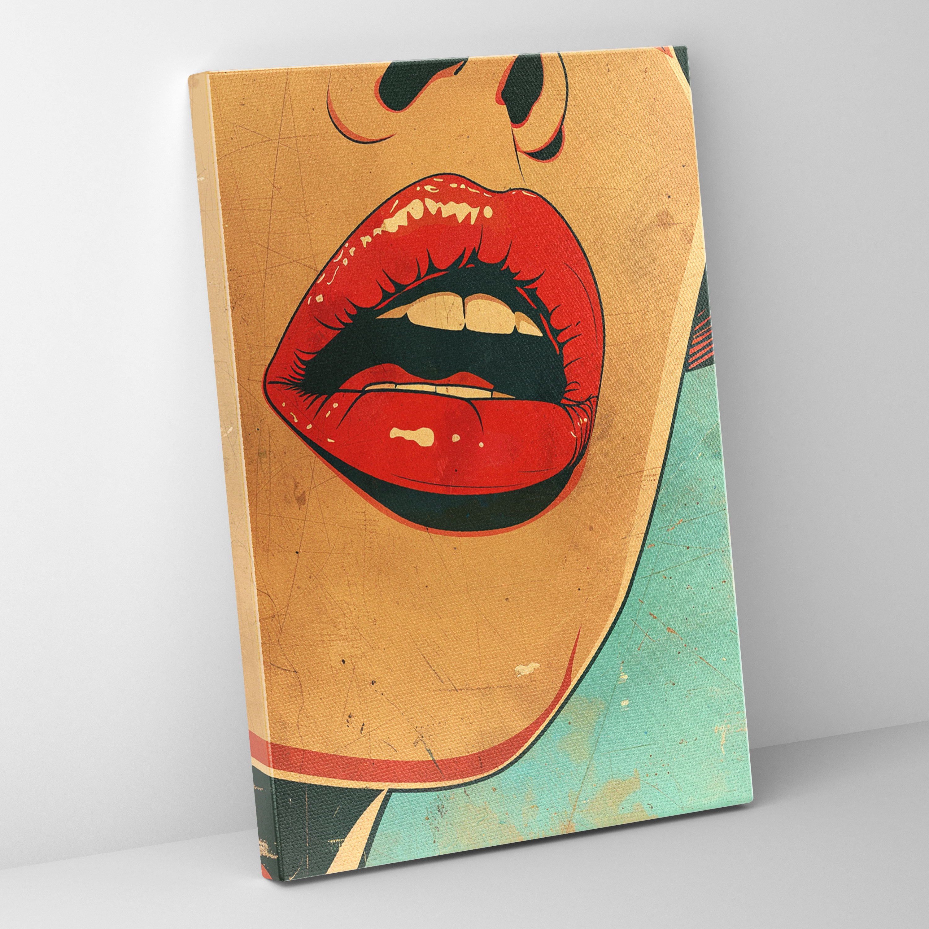 Popart Style Art Print - Popart, Canvas Print, Wall Decoration, Canvas Wall Art