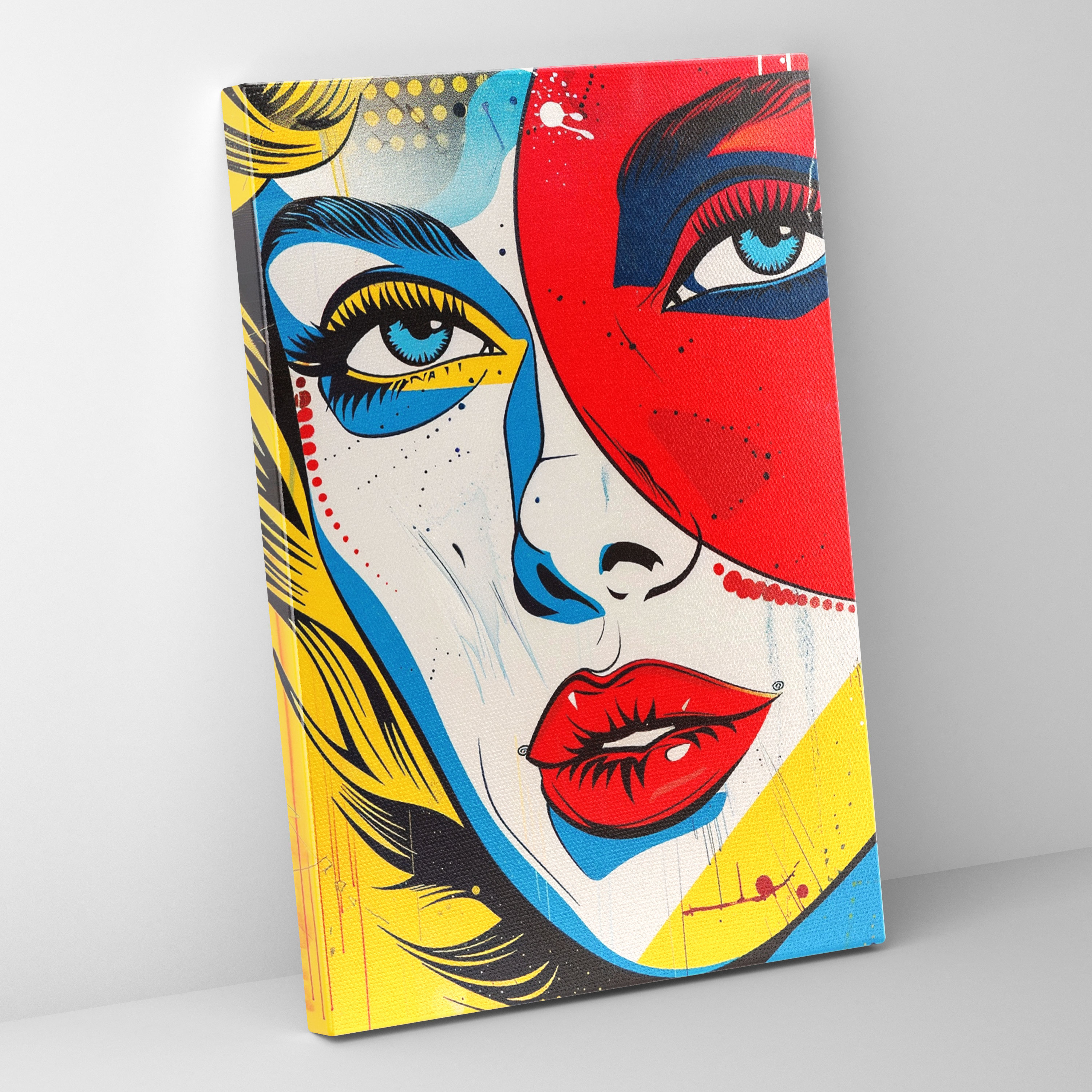 Popart Style Canvas Print - Popart, Home Decoration, Wall Art, Popart Style