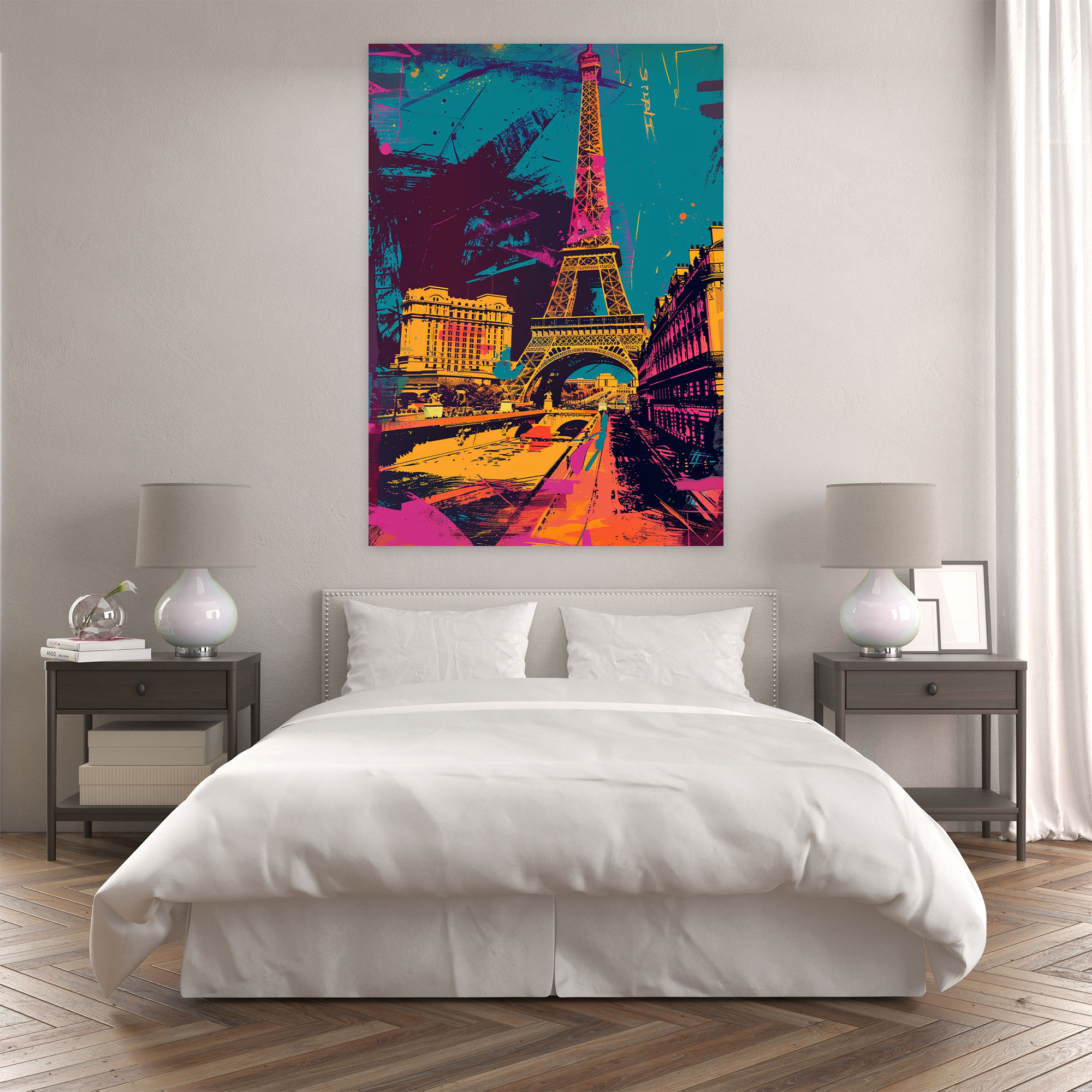 Popart Style Wall Art - Popart, Famous Landmarks, Wall Decoration, Vibrant Interpretation