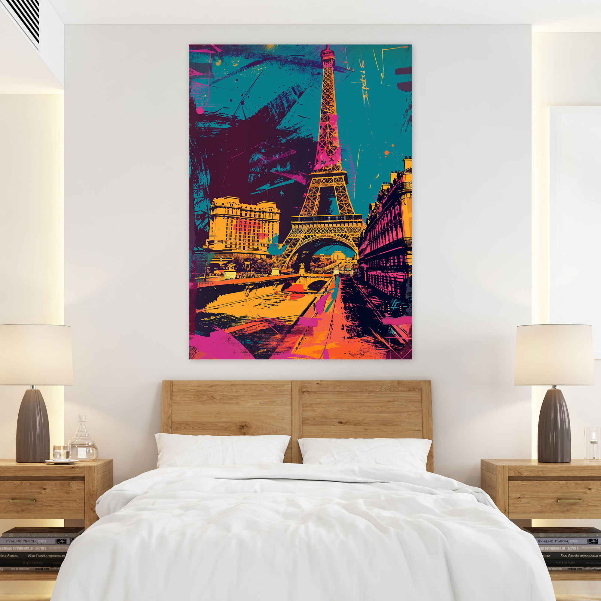 Popart Style Wall Art - Popart, Famous Landmarks, Wall Decoration, Vibrant Interpretation